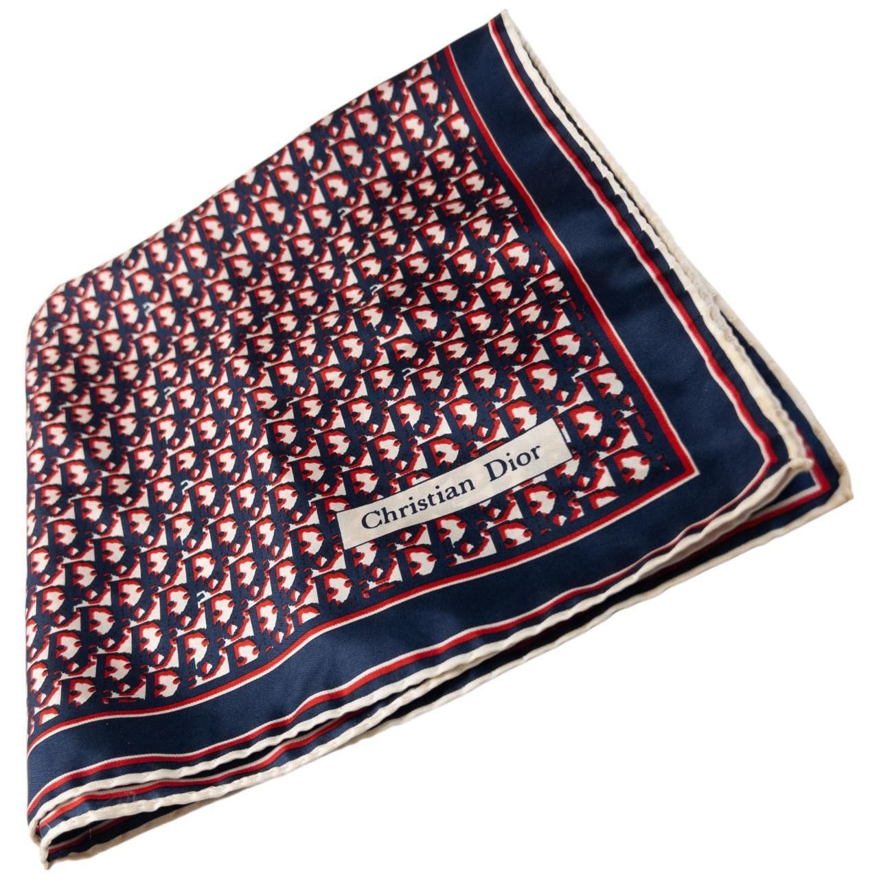 Dior Vintage Dior Monogram Silk Scarf Size ONE SIZE - 4 Thumbnail