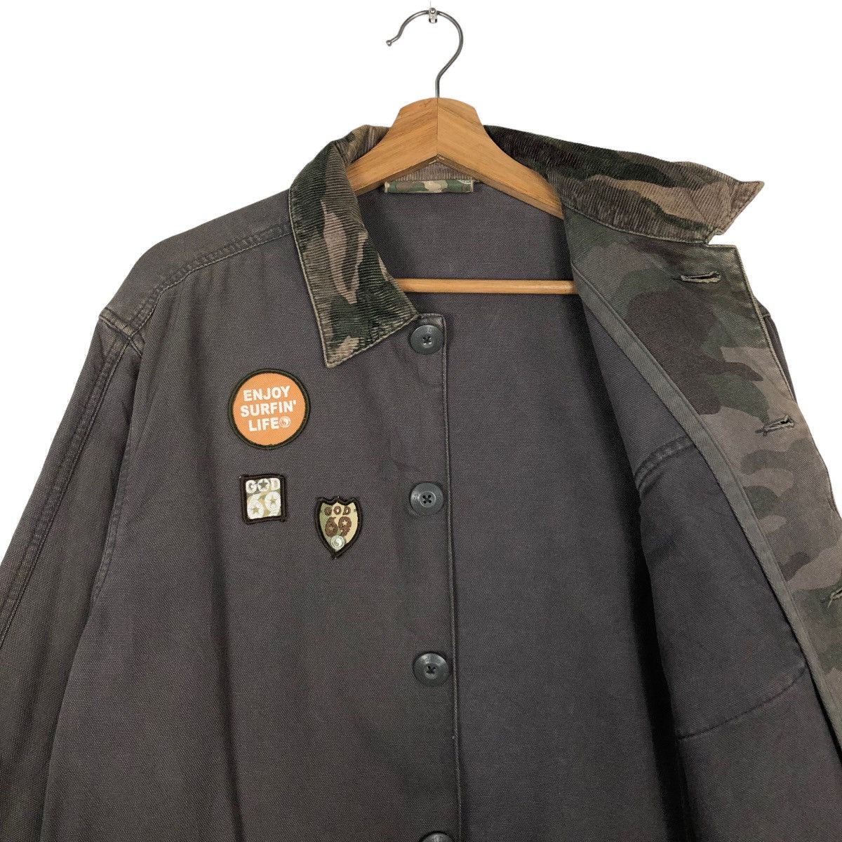 Japanese Brand 🔥Vtg T&C Surf Design Chore Work Jacket Cargo Pocket Size US L / EU 52-54 / 3 - 10 Thumbnail