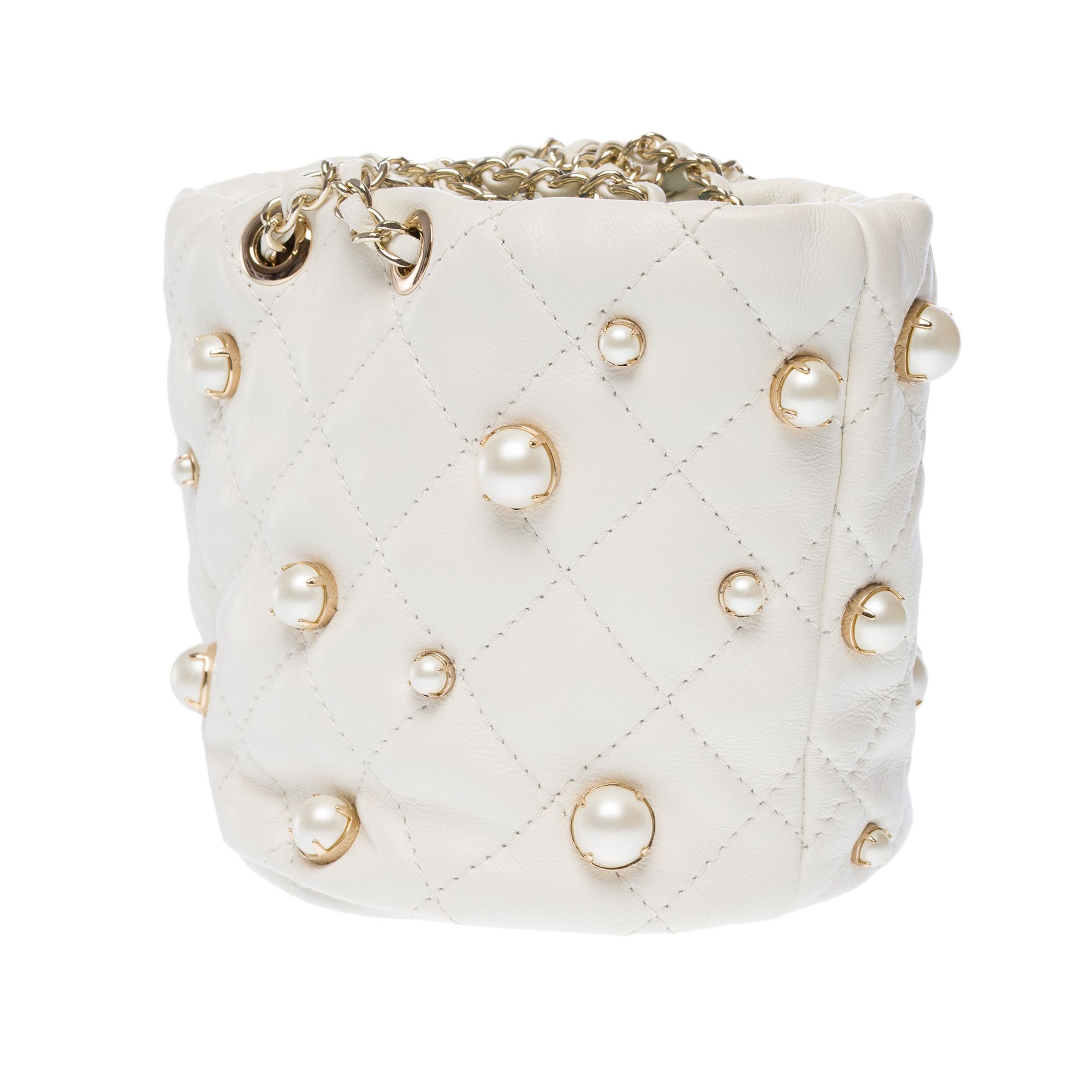 Chanel CHANEL Bag in White Leather Size ONE SIZE - 6 Thumbnail