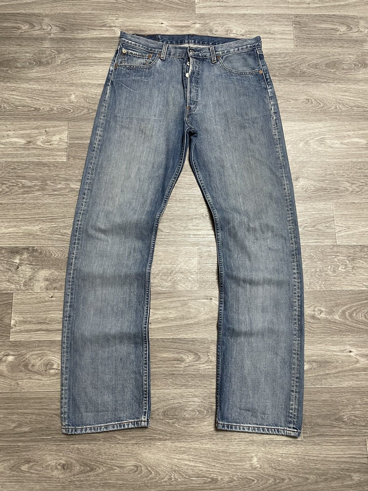 Levi's Vintage Clothing Vintage Levis 501 Blue Denim Jeans Selvedge 34/34 Size US 34 / EU 50 - 1 Thumbnail