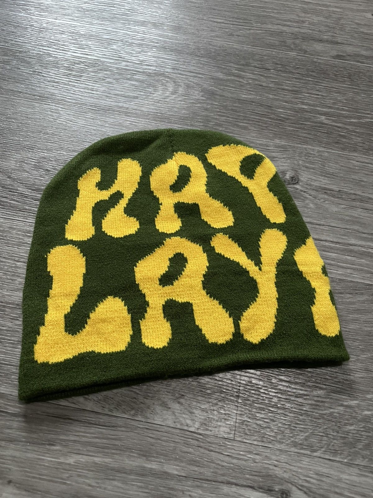 Other Y2K Green Graffiti Hip-Hop Streetwear Winter Beanie Hat Size ONE SIZE - 3 Thumbnail