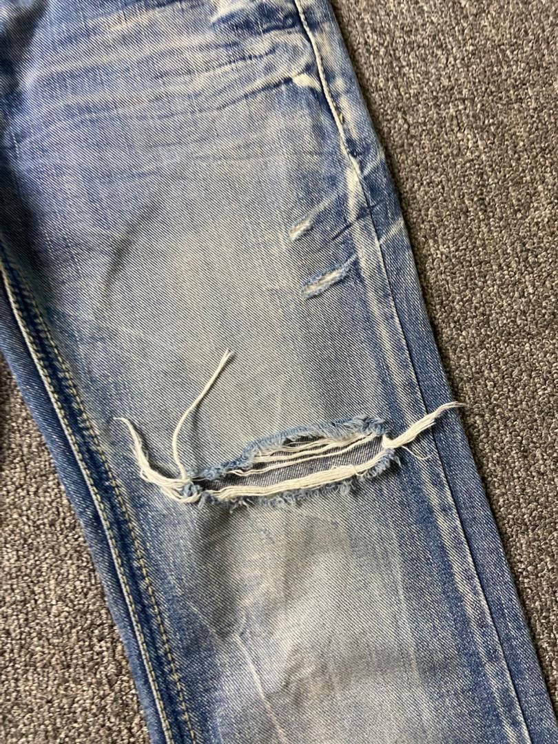 Japanese Brand YANU Collection Distressed Denim Ripped Jeans (184) Size US 29 - 12 Thumbnail