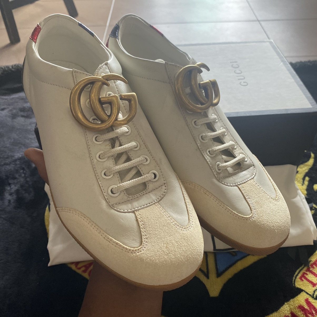 Gucci × Vintage GUCCI GG MARMONT LOW-CUT SNEAKERS Size US 9 / EU 42 - 8 Thumbnail
