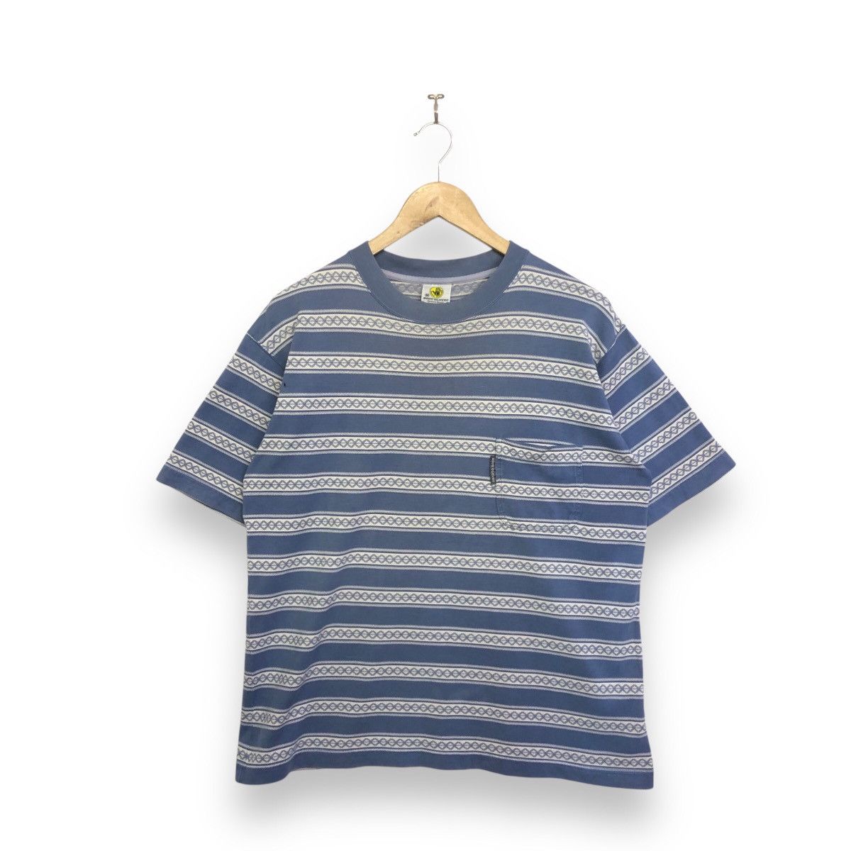 Body Glove × Vintage Vintage Body Glove Motive Stripe Pocket Tshirt Size US M / EU 48-50 / 2 - 1 Thumbnail