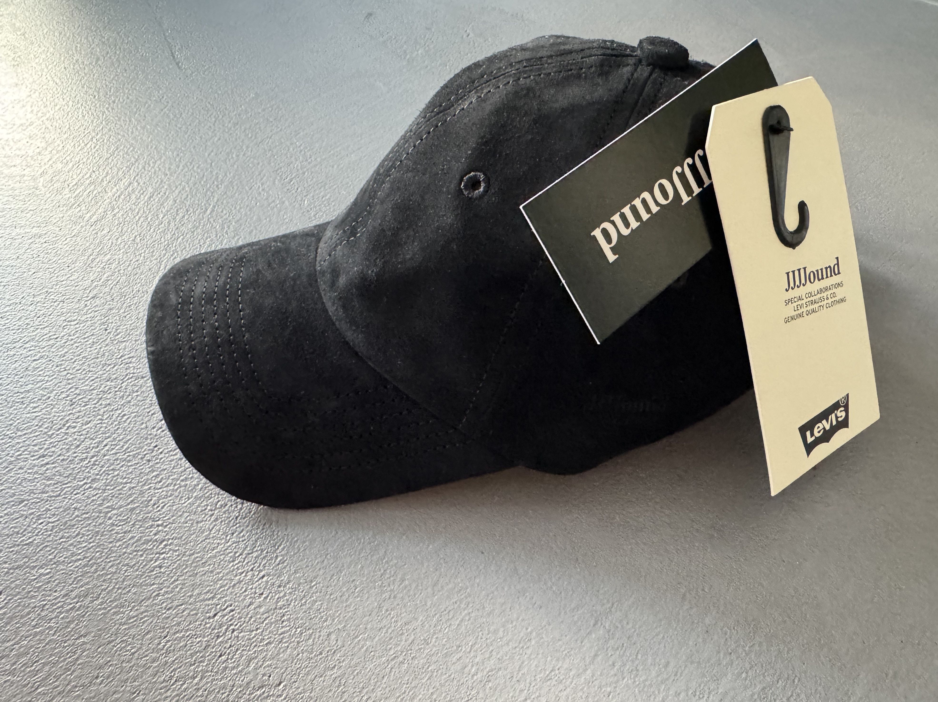 JJJJound × Levi's Levi's x JJJound Debossed-Text Suede Baseball Cap Size ONE SIZE - 2 Thumbnail