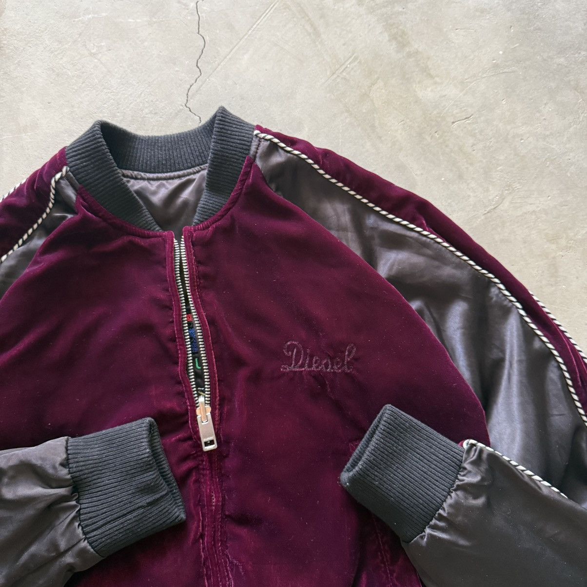 Diesel Diesel Reversible Bomber Rare Velvet Sukajan Jacket Size S / US 4 / IT 40 - 7 Thumbnail