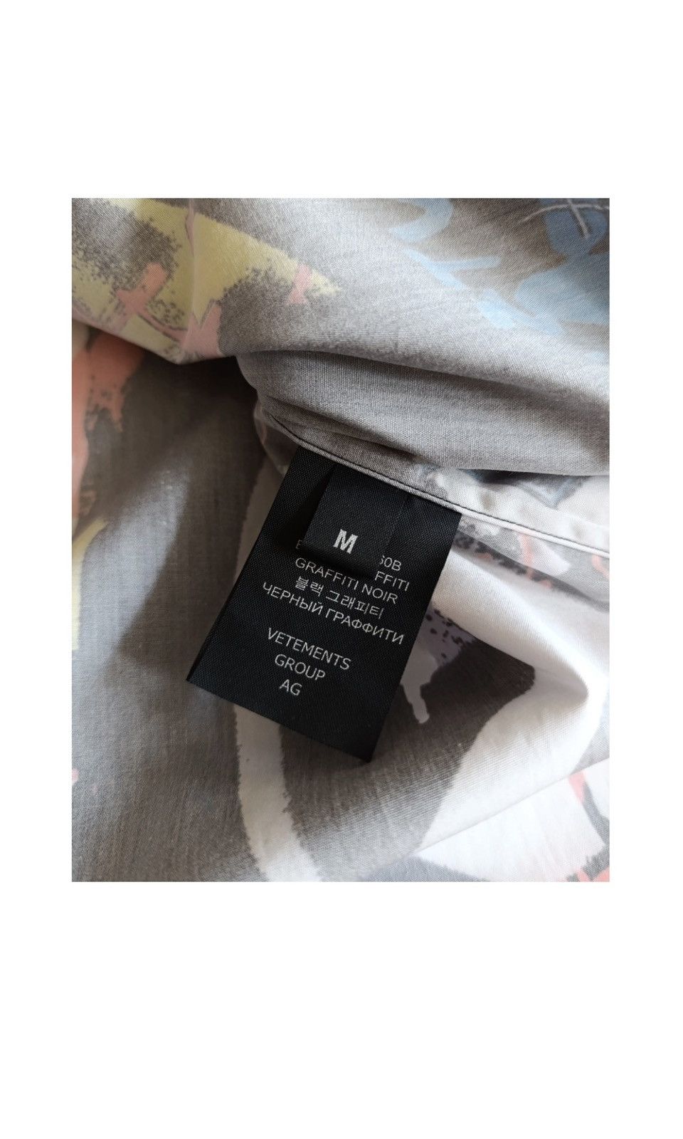 Vetements Vetements Black Graffiti Shirt Size US M / EU 48-50 / 2 - 6 Thumbnail