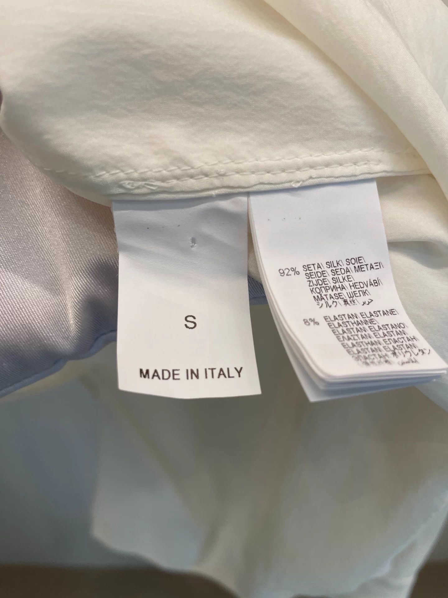 Brunello Cucinelli BC sale white silk shirt size S Size S / US 4 / IT 40 - 3 Thumbnail