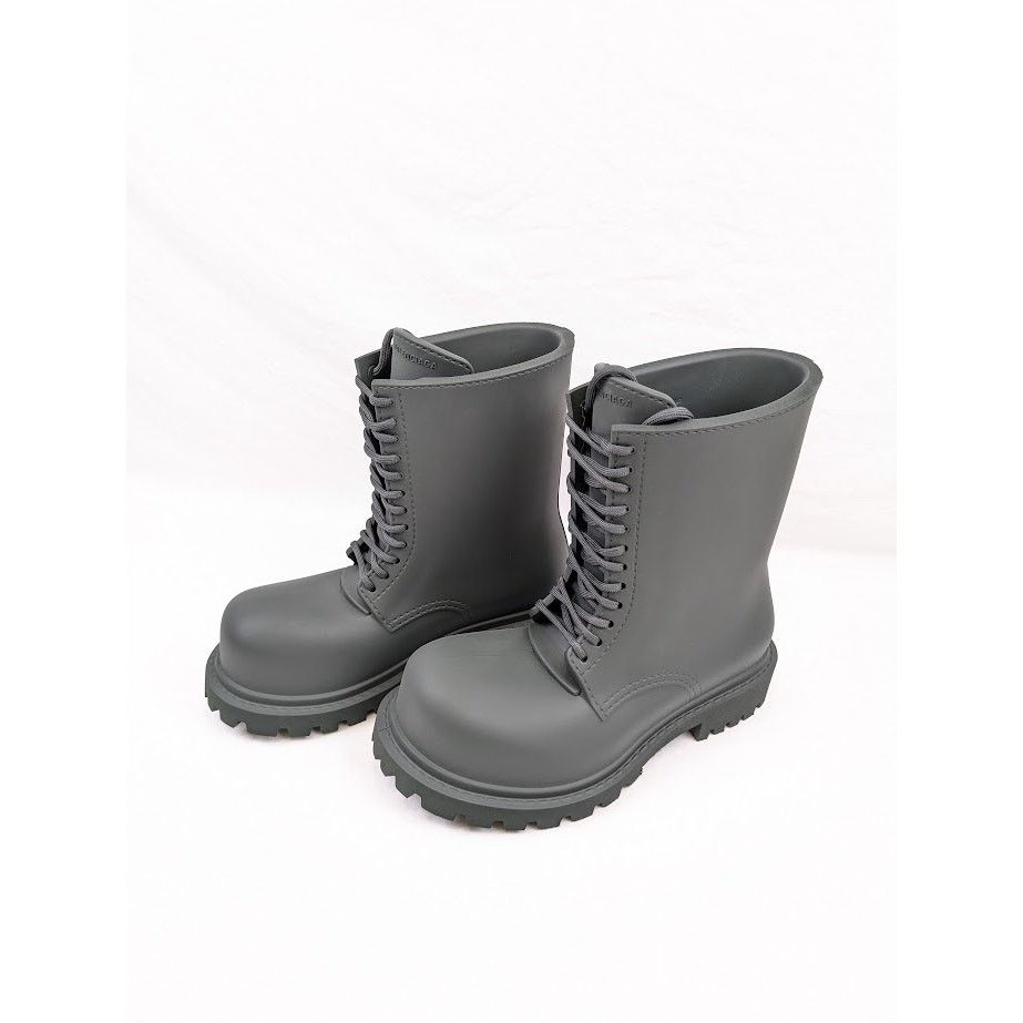 Balenciaga o1rshd1 Full Steroid Boots in Dark Khaki Size US 8 / EU 41 - 17 Thumbnail