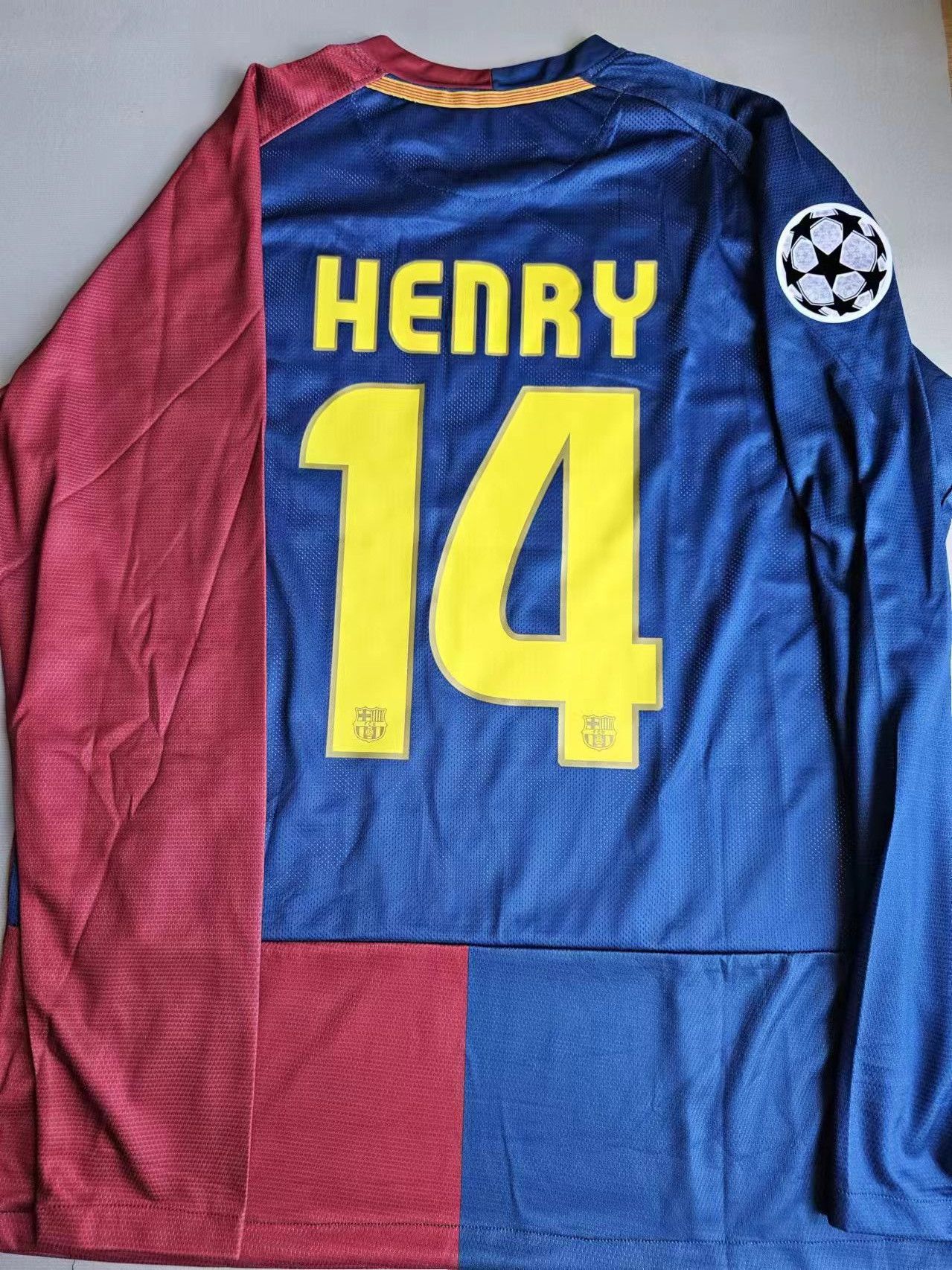 Vintage Barcelona #14 Thierry Henry Jersey Size US XXL / EU 58 / 5 - 1 Thumbnail