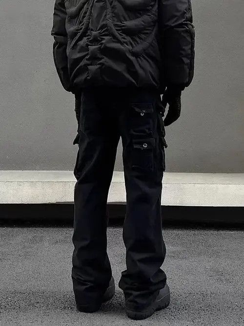 Japanese Brand × Jean Street Retro Heavyweight Multi-Pocket Cargo Jeans Size US 32 / EU 48 - 3 Thumbnail