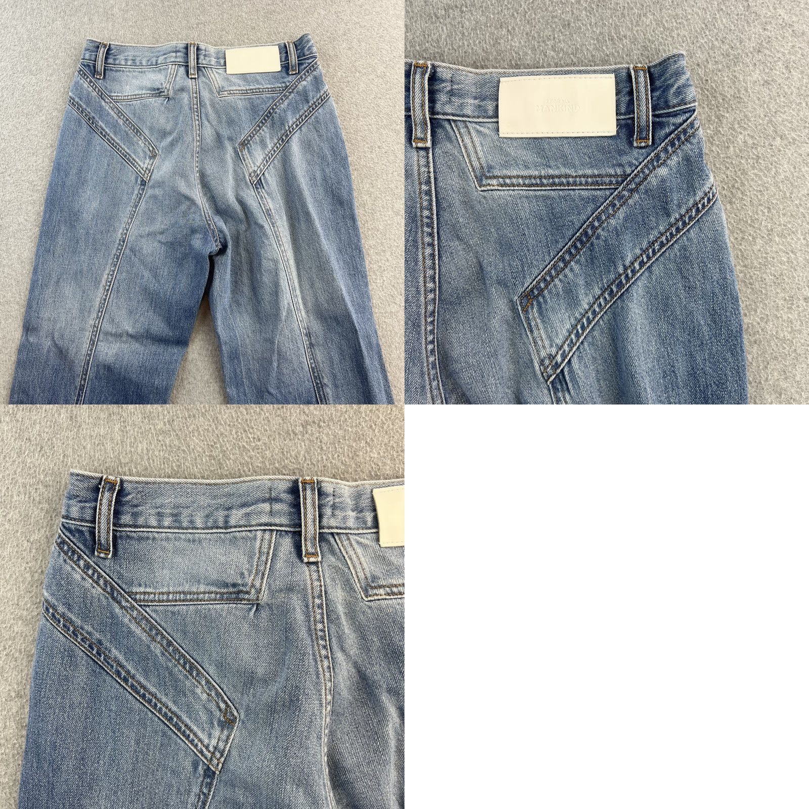 7 For All Mankind VINTAGE? (No) 7 For All Mankind Jeans Womens 28 Blue Denim Easy Straight Button Fly Size 28" / US 6 / IT 42 - 10 Thumbnail