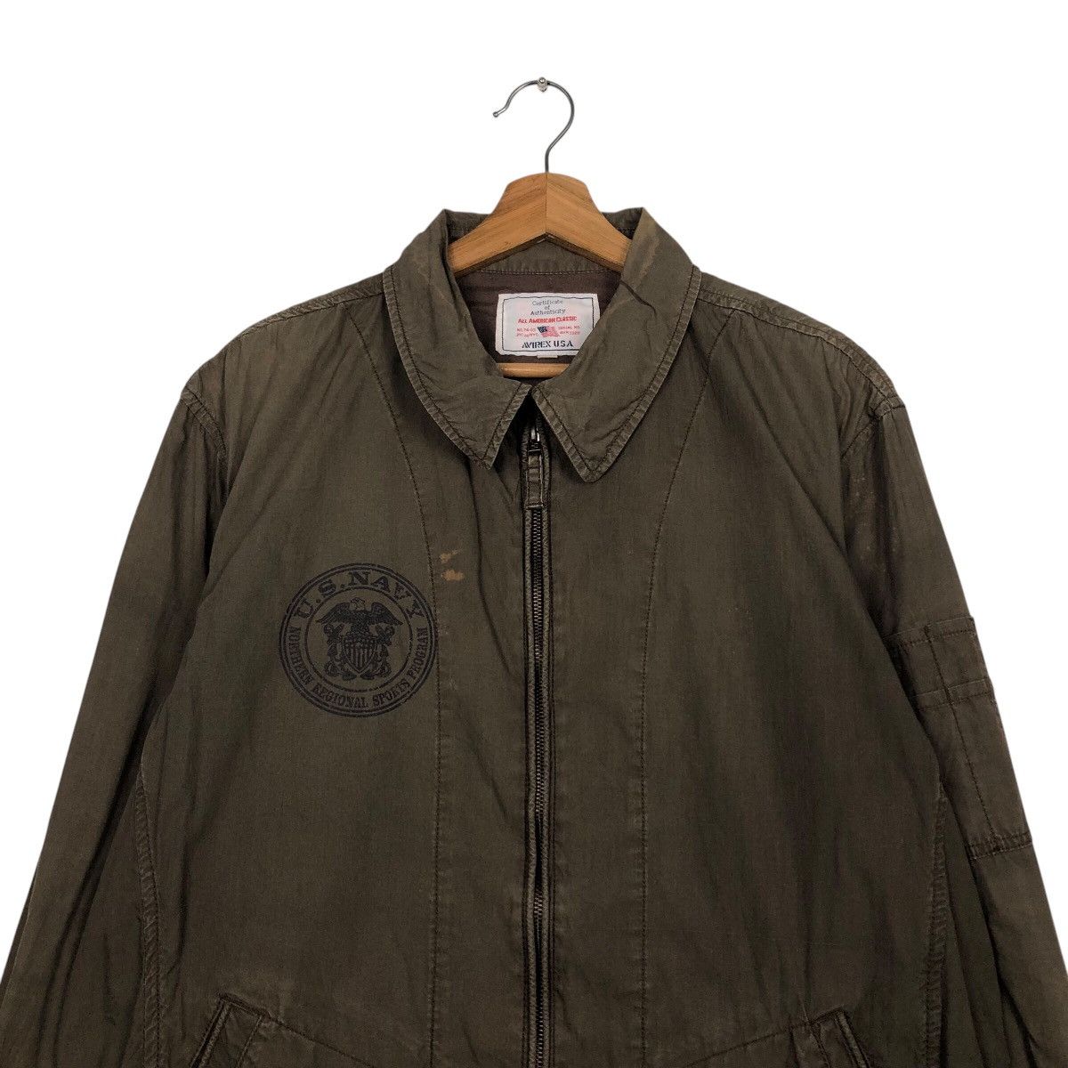 Avirex 📌Vintage Chore Jacket Military Avirex US Navy Us Issue Size US XL / EU 56 / 4 - 4 Thumbnail