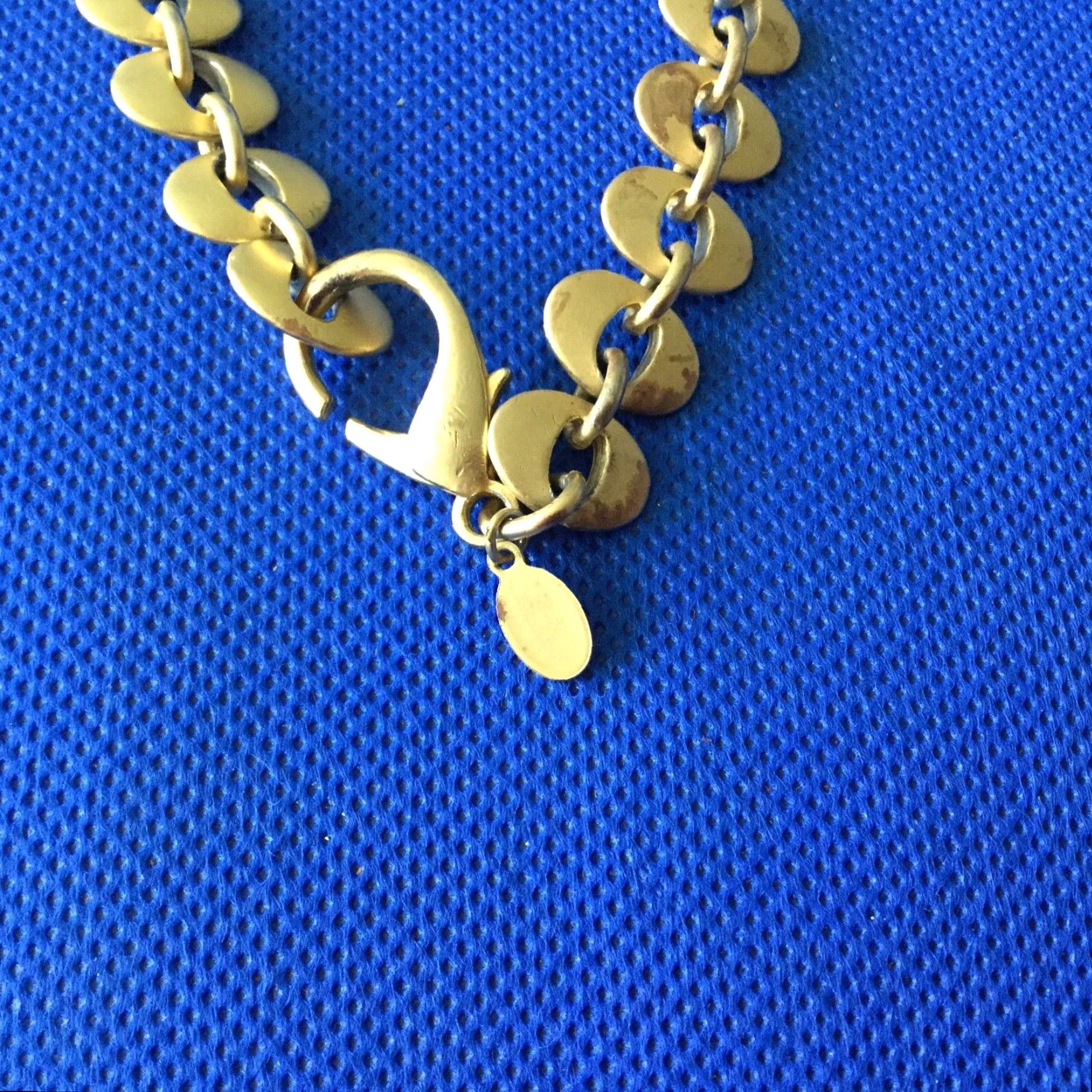 Express VINTAGE Express Gold Tone Metal Chain Belt Skinny L/XL 90s Womens Size ONE SIZE - 5 Thumbnail