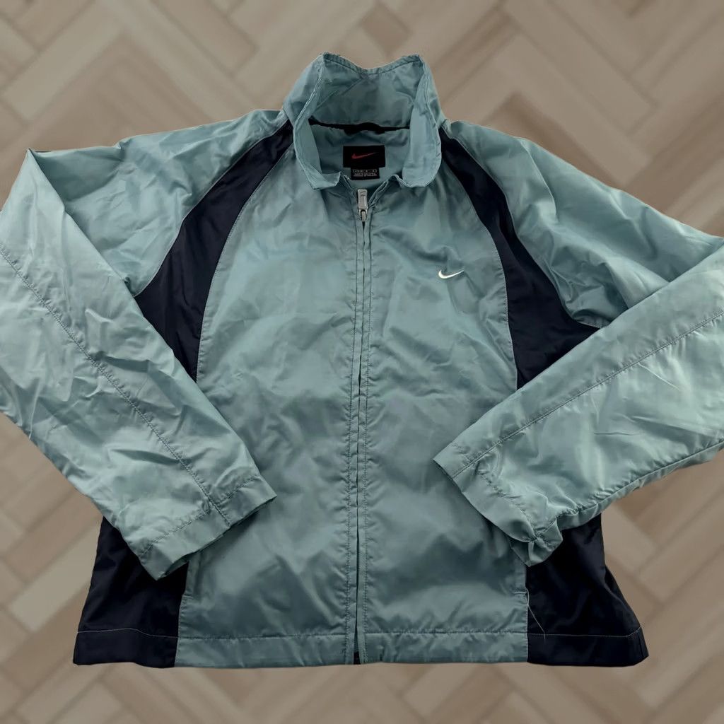Nike VINTAGE Nike Full Zip Athletic Track Jacket Women L Blue Nike Full Zip Track Jacket Women L Blue Size L / US 10 / IT 46 - 1 Thumbnail
