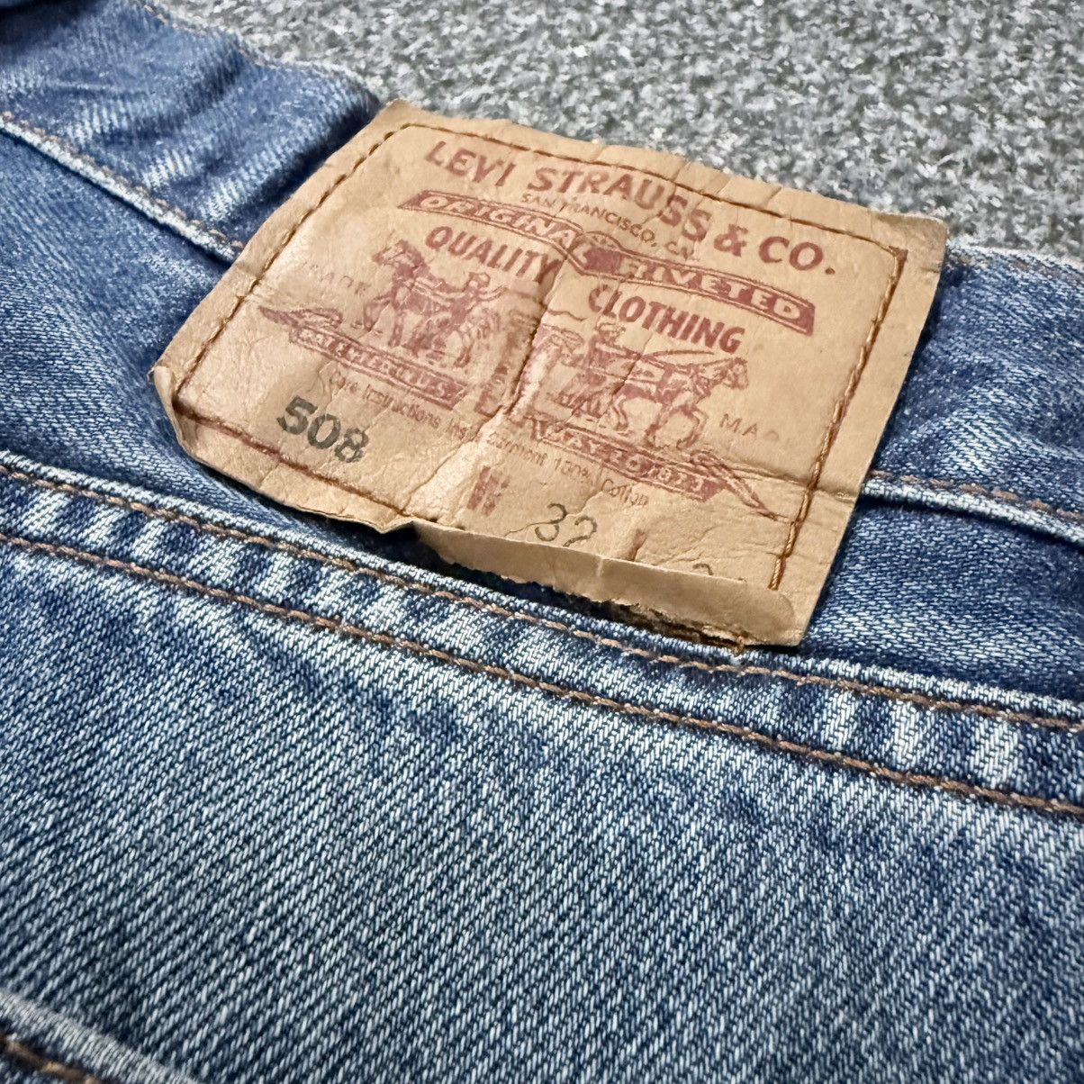 Engineered Garments × Levi's Archives ‼️ Y2K Levis 508 Distressed Denim Baggy Size US 32 / EU 48 - 8 Thumbnail