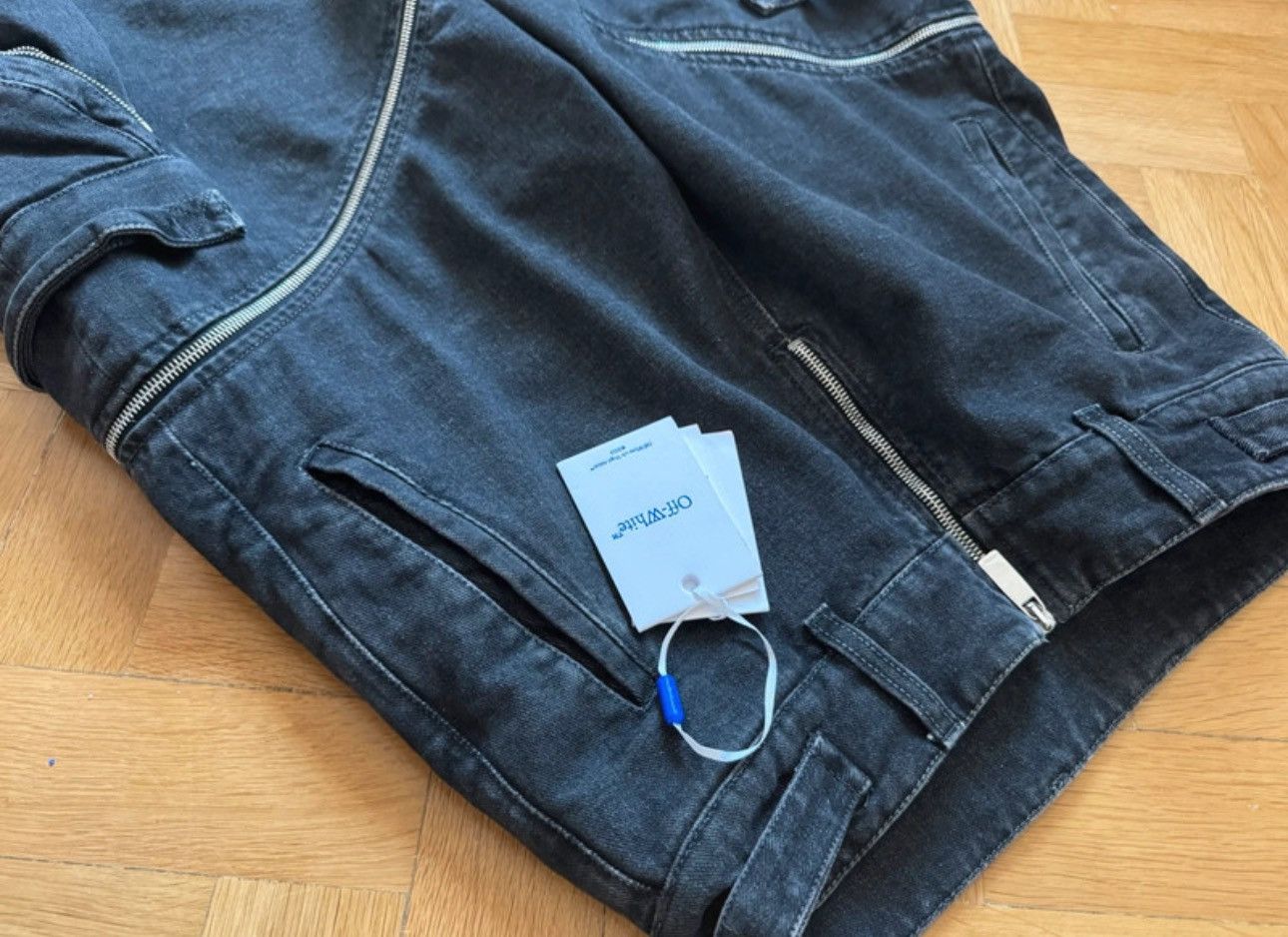Off-White Off white denim zipper pants Size US 30 / EU 46 - 4 Thumbnail