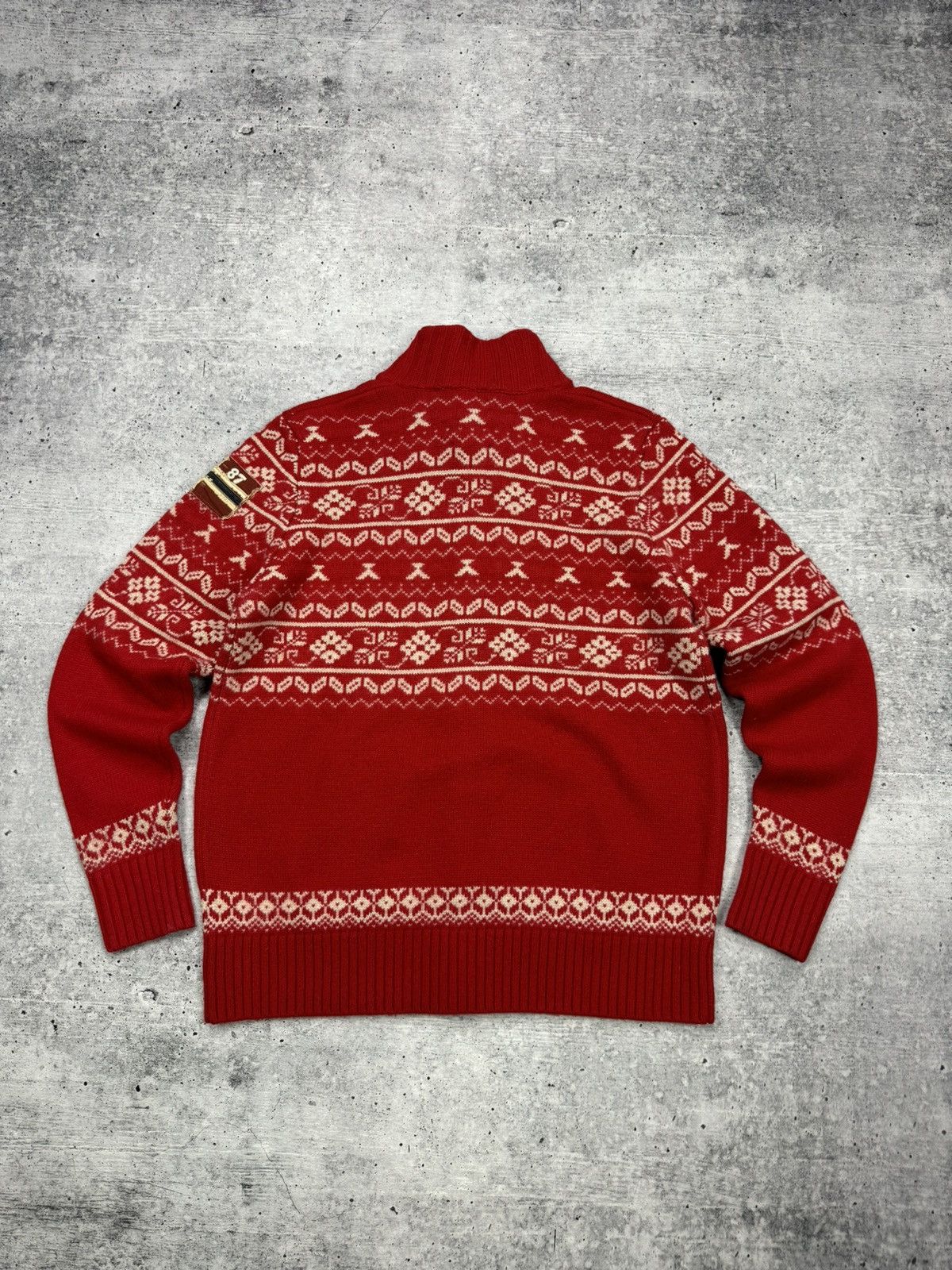 Napapijri × Vintage Vintage Napapijri 90’s Y2K Style Big Logo Rare Wool Sweater Size US L / EU 52-54 / 3 - 17 Thumbnail