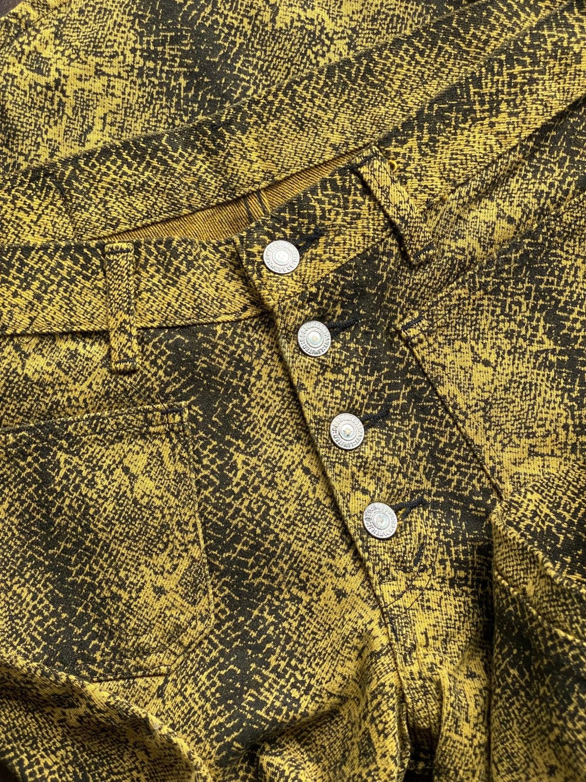 Tornado Mart FLARE SNAKE SKIN BUTTON UP BOBSON WESTREN Size US 31 - 6 Thumbnail