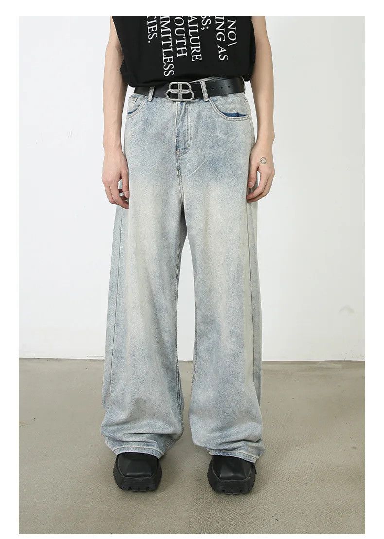 American Retro Washed Baggy Jeans
