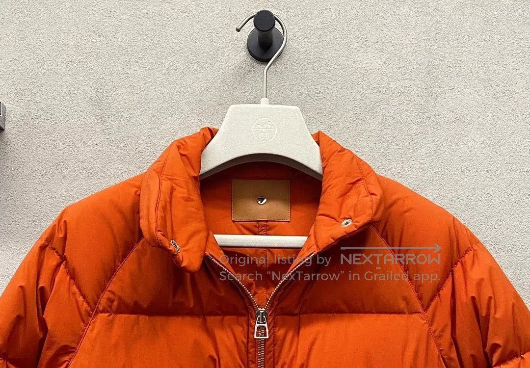 Hermes Hermes Orange Down Jacket XS. Size US XS / EU 42 / 0 - 4 Thumbnail