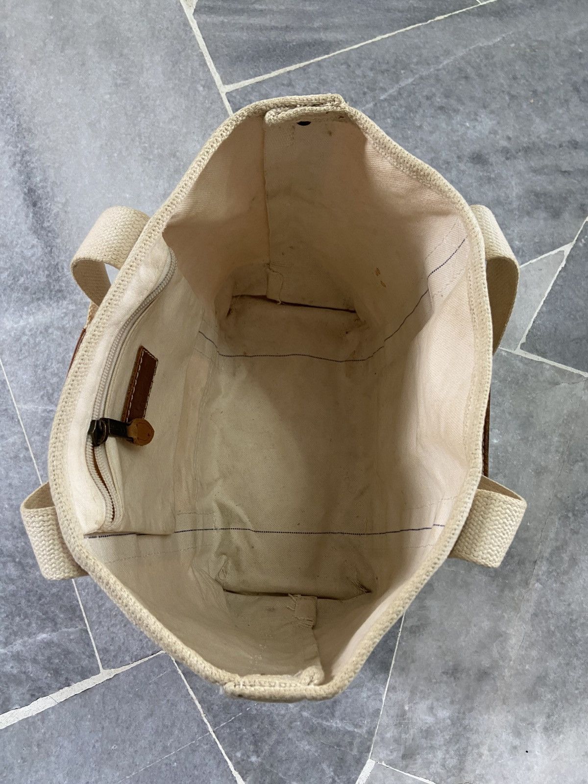 L.L. Bean Vintage L.L.Bean Canvas Leather Tote Bag Size ONE SIZE - 2 Thumbnail