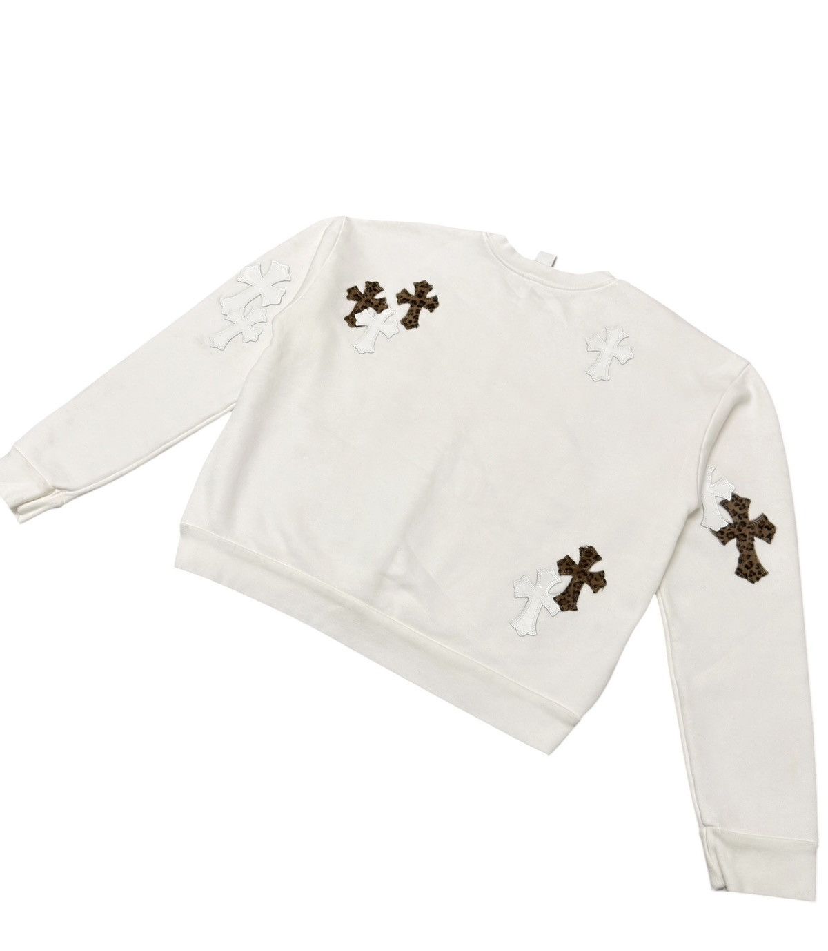 Chrome Hearts Chrome Hearts Leopard & White Patent Leather Patch Sweater Size US XS / EU 42 / 0 - 6 Thumbnail