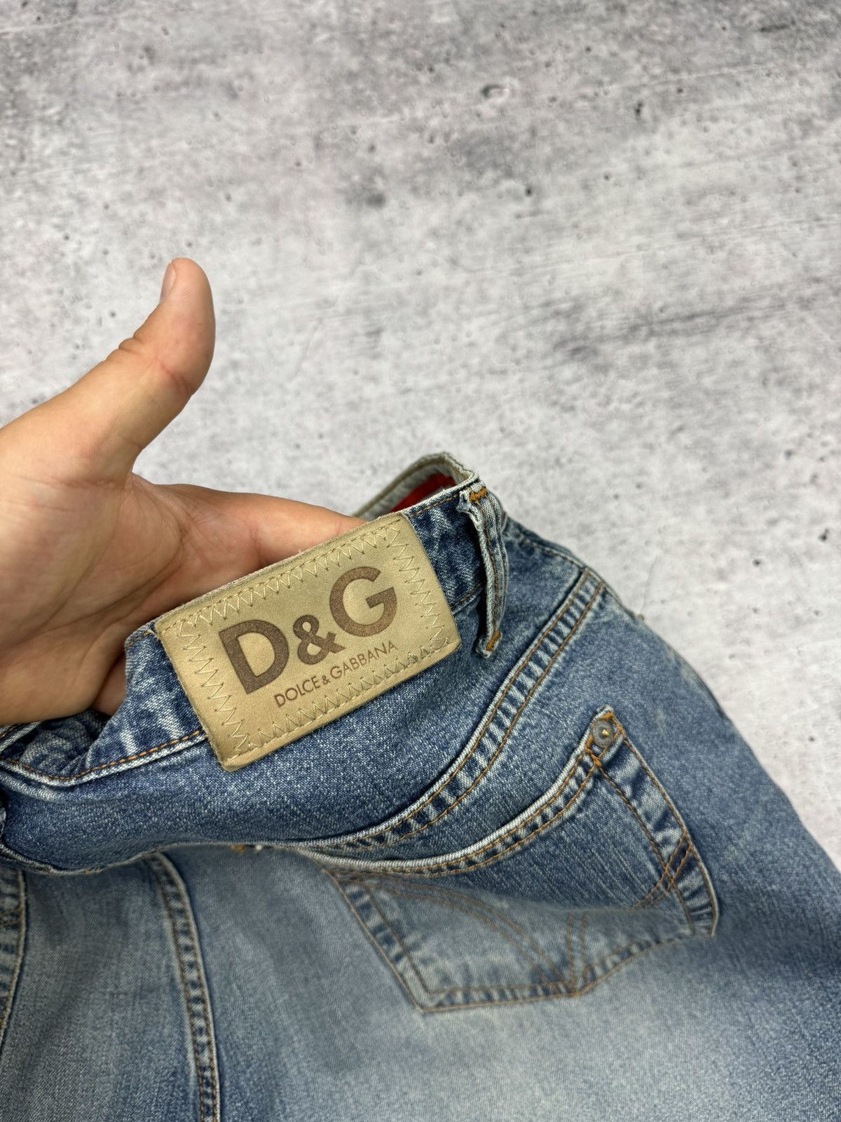 Dolce & Gabbana × Vintage Vintage Dolce&Gabbana 90s Blue Stonewashed Denim Jeans Pants Size US 36 / EU 52 - 23 Thumbnail