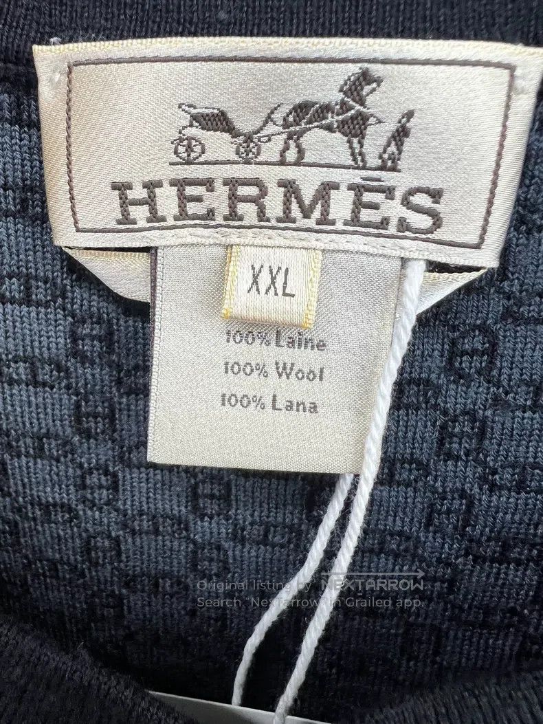 Hermes Hermes Full print pig nose knitted wool sweater Size US XXL / EU 58 / 5 - 3 Thumbnail