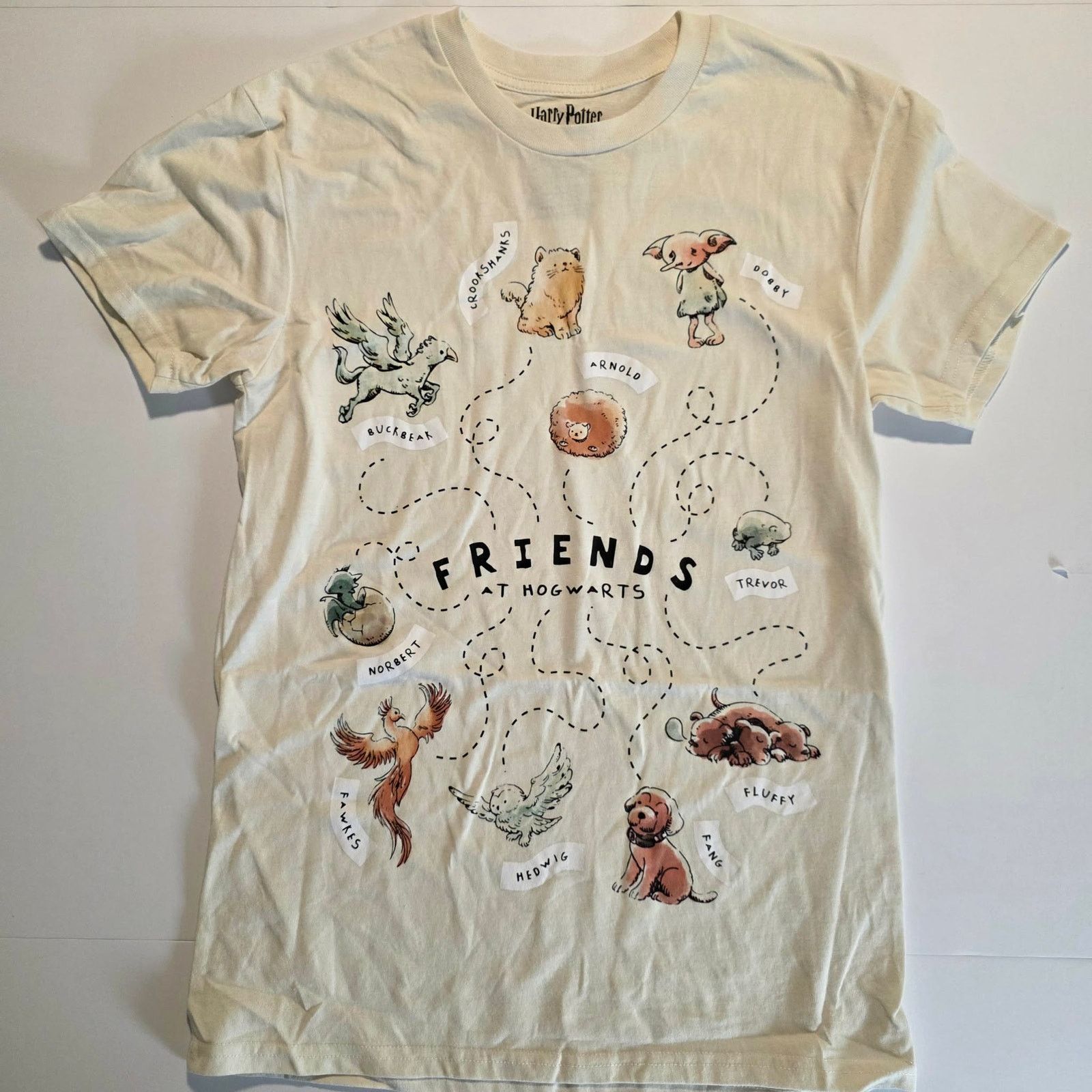 Other Harry PotterHogwarts T Shirt Small Cream Wizard Animals Tee Size S / US 4 / IT 40 - 4 Thumbnail
