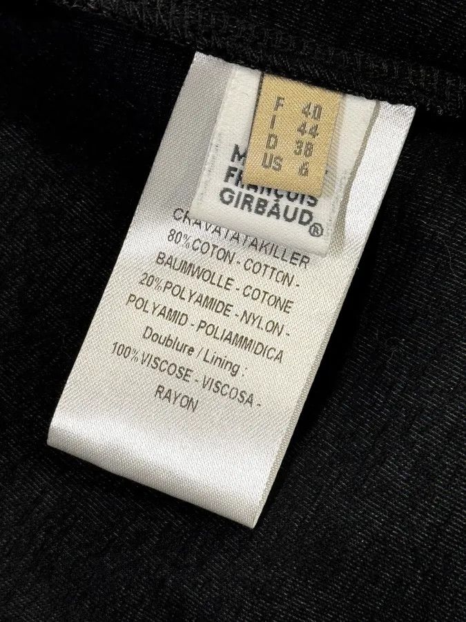 Marithe + Francois Girbaud Marithé & François Girbaud Grey & Black Officer Buttoned Jacket Size S / US 4 / IT 40 - 13 Thumbnail