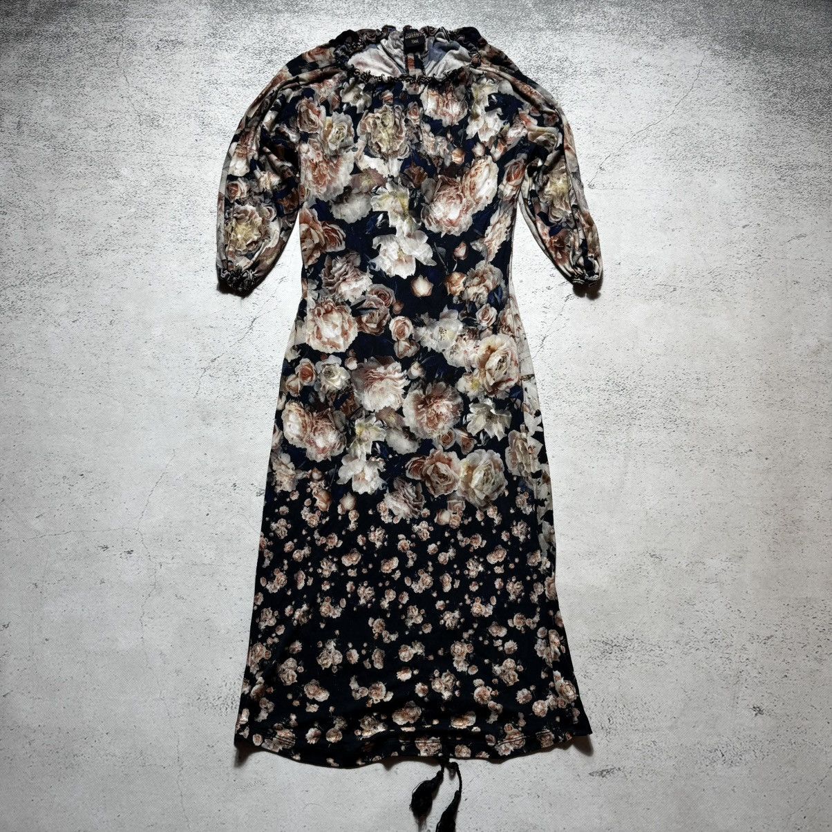 Jean Paul Gaultier 1990 archive jean paul gaultier dress with roses print Size S / US 4 / IT 40 - 9 Thumbnail