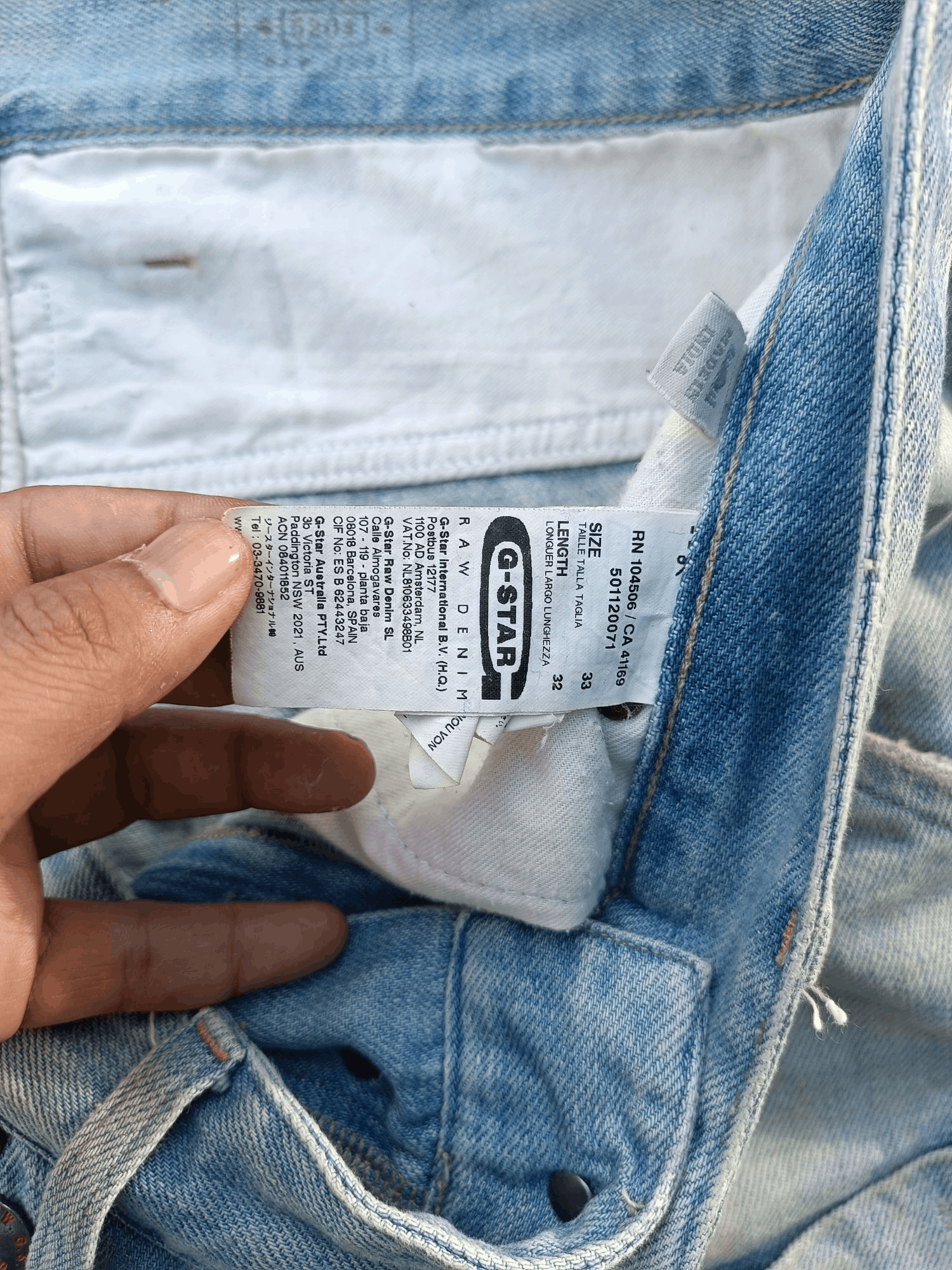 G-Star RARE 🔥 G Star Raw Denim 6 Pocket Distressed Denim E219 Size US 34 / EU 50 - 18 Thumbnail
