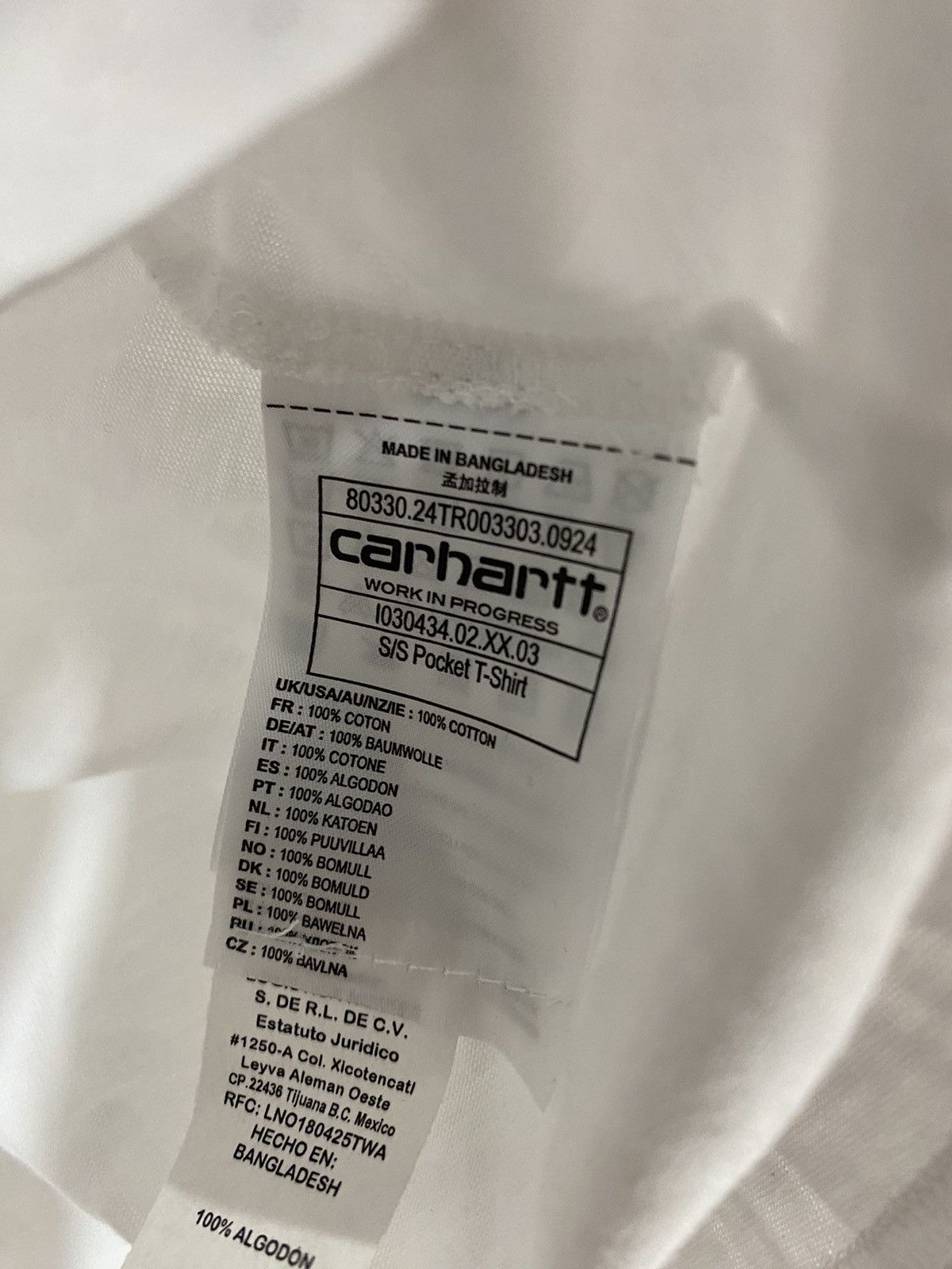 Carhartt Wip Carhartt Wip x headquarters size XXL white t-shirt new Size US XXL / EU 58 / 5 - 7 Thumbnail