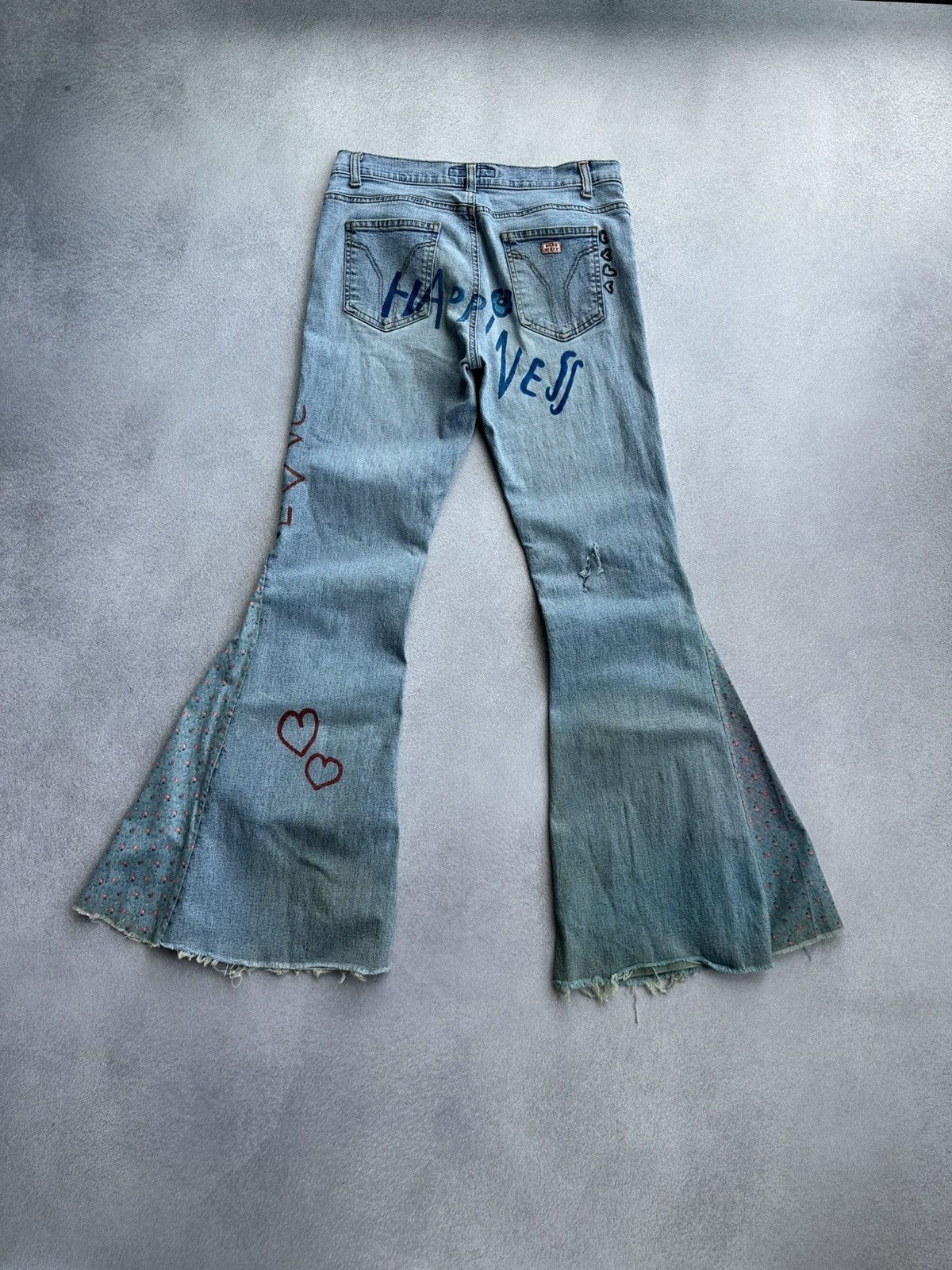 Miss Sixty Vintage Miss Sixty Bootcut Flared Jeans Size 30" / US 8 / IT 44 - 6 Thumbnail