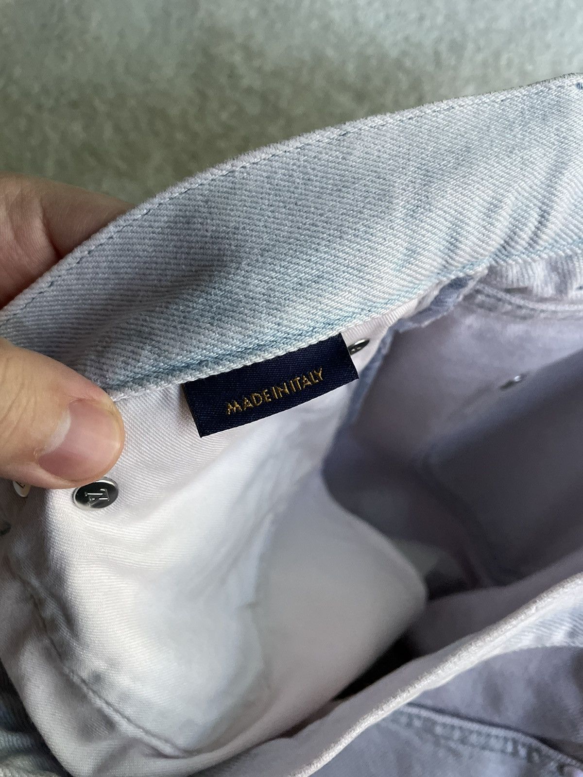 Louis Vuitton Louis Vuitton Bleached Pink Denim Pants Size US 32 / EU 48 - 11 Thumbnail