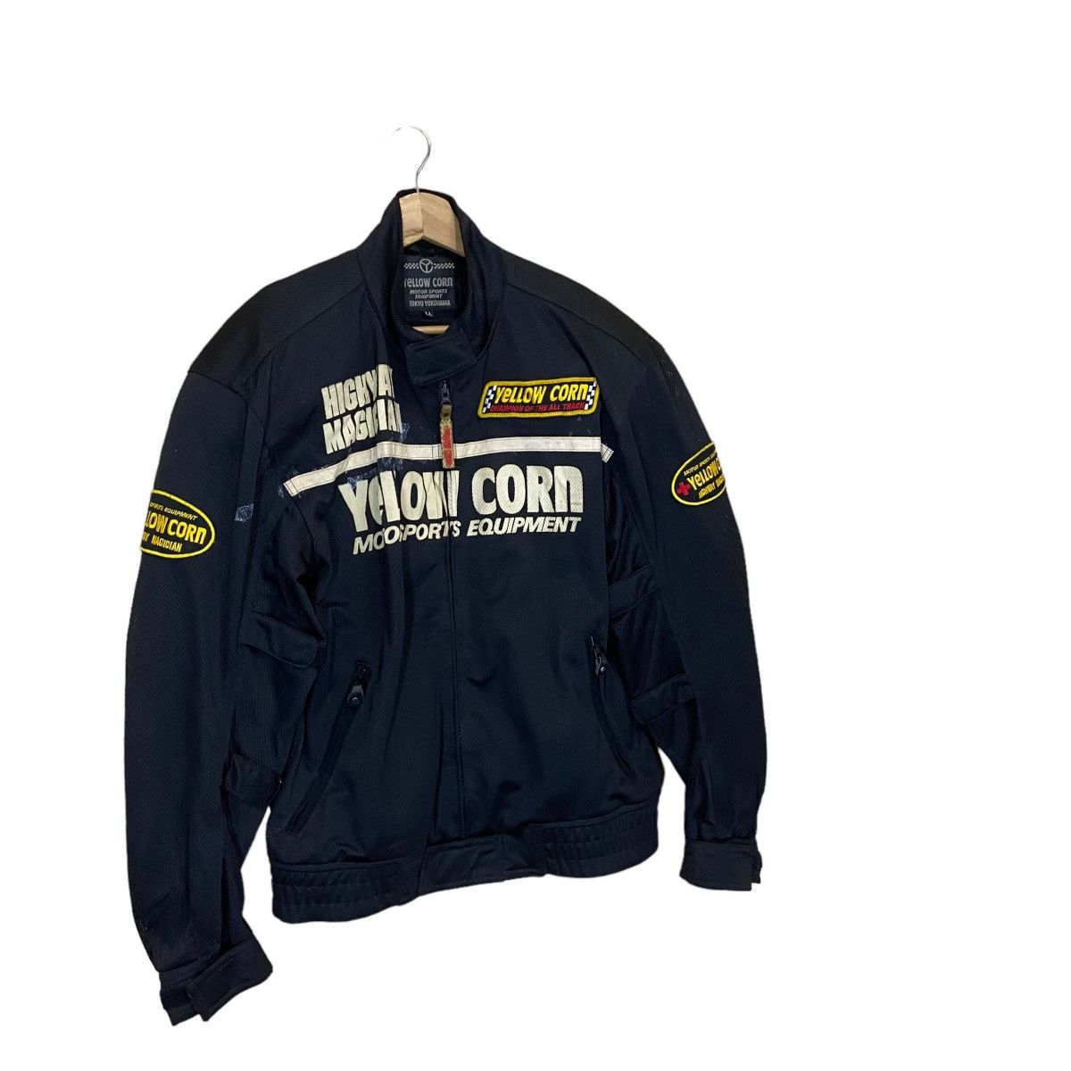 YELLOW CORN ジャケット　XL Yellow Corn 90s Motorcycle Racing Team Jacket L YLW | eBay