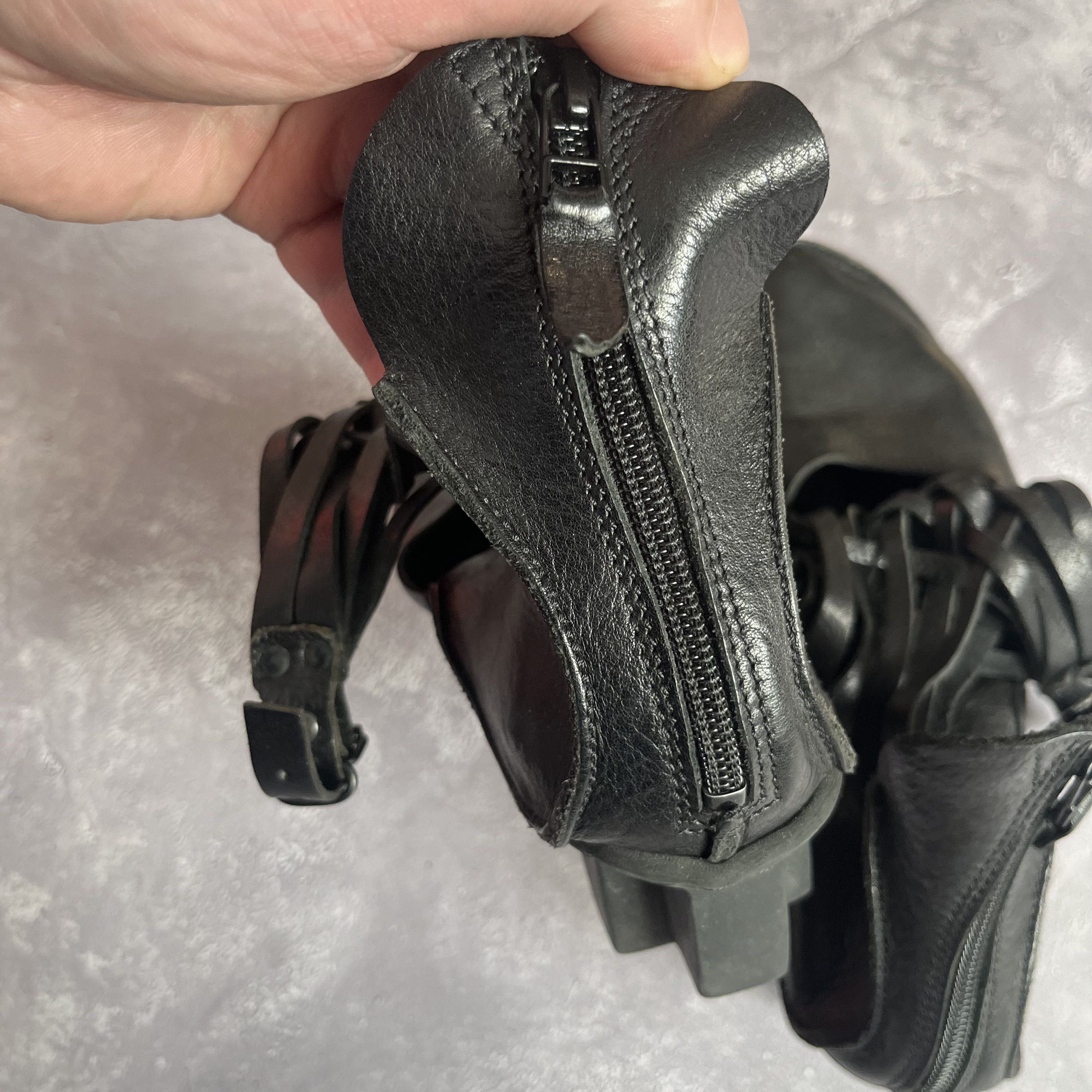 Trippen Trippen Avant Garde Leather Strap Cage Boots Black EU 41 Size US 11 / IT 41 - 7 Thumbnail