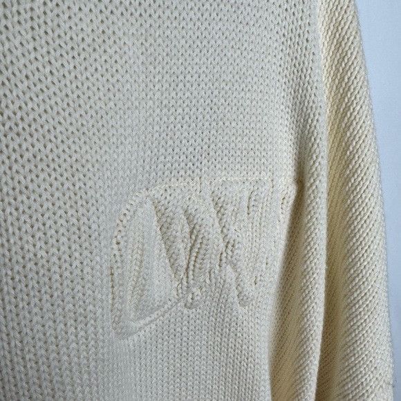 Off-White Off-White Crewneck Diagonal Stripe Jumper Beige Men’s Size L Size US L / EU 52-54 / 3 - 4 Thumbnail