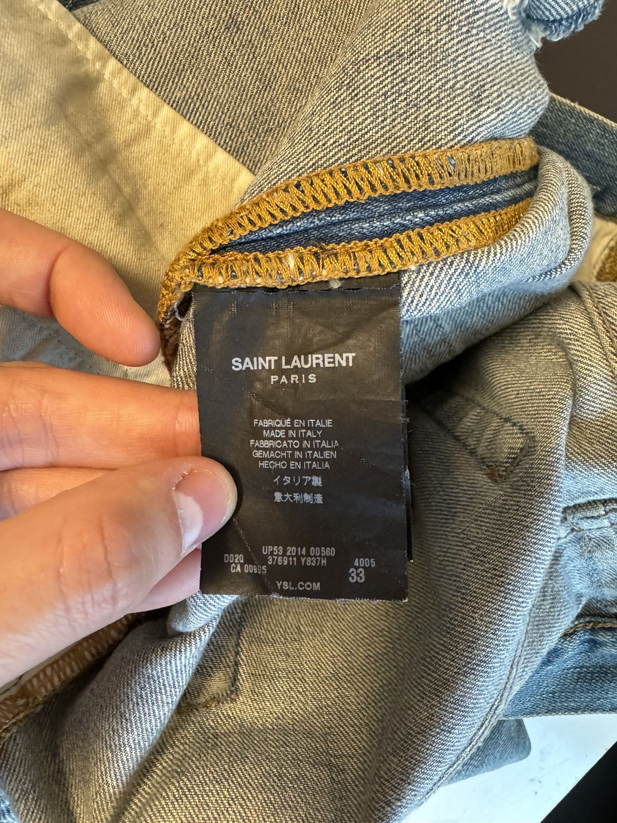 Hedi Slimane × Saint Laurent Paris Saint Laurent Paris Jeans by Hedi Slimane / Size 33 Size US 33 - 7 Thumbnail