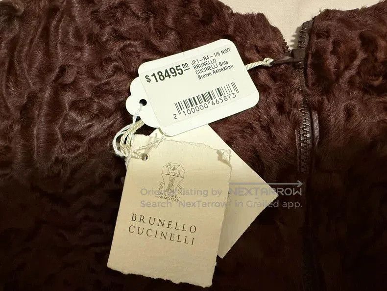 Brunello Cucinelli Brunello Cucinelli Astrakhan Fur Jacket. Size US M / EU 48-50 / 2 - 3 Thumbnail