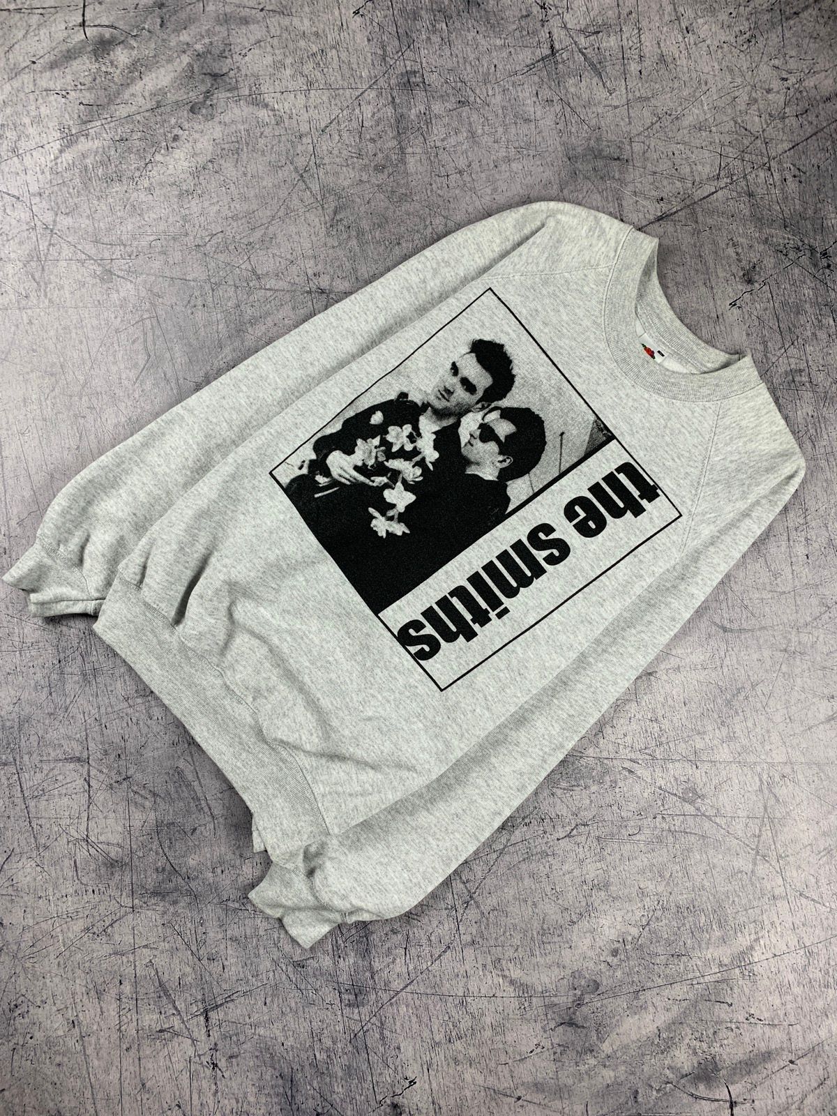 Pre-owned Band Tees X Rock Tees Vintage The Smiths Rock Band Tour Sweatshirt Crewneck 90's In Grey