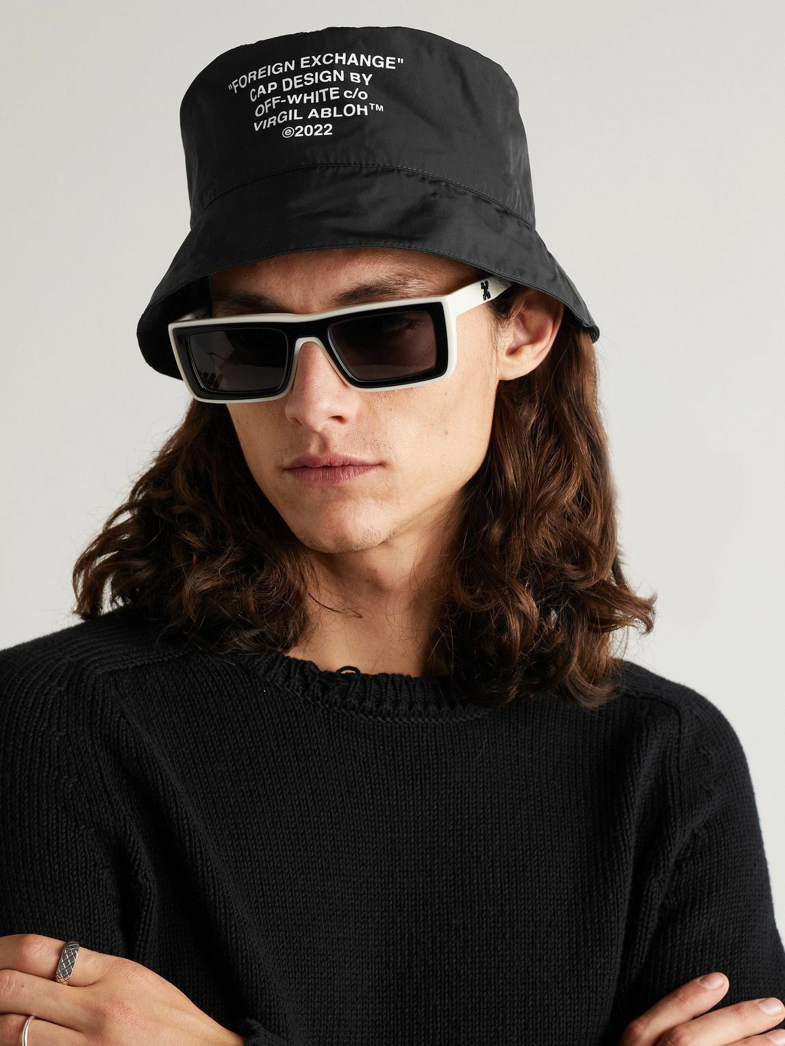 Off-White o1y0225 Size : OS / Logo Hat / Cap in Black Size ONE SIZE - 4 Thumbnail