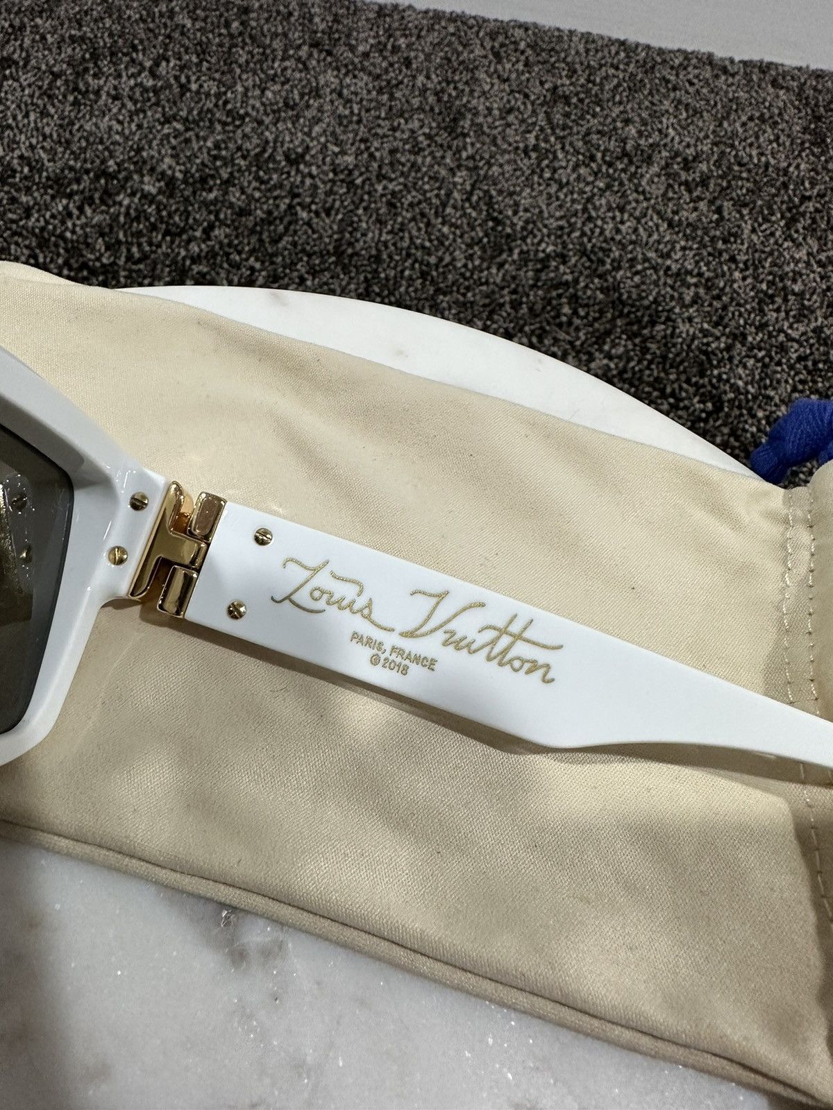 Louis Vuitton Louis Vuitton Virgil Abloh White 1.1 Millionaires Sunglasses Size ONE SIZE - 9 Thumbnail