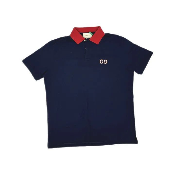 Gucci Gucci Gucci GG Logo Embroidered Color Block Polo Shirt -25 Size US L / EU 52-54 / 3 - 2 Thumbnail