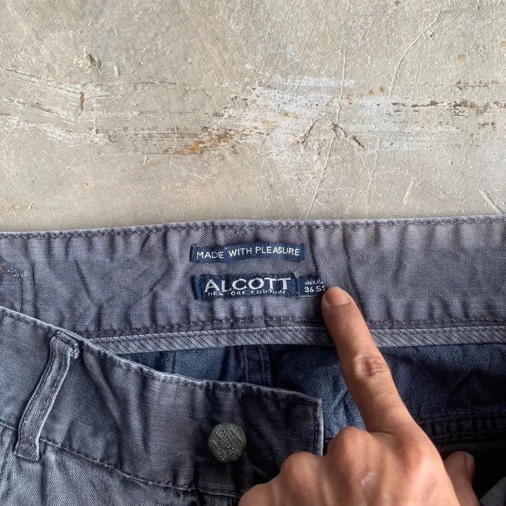 Japanese Brand Vintage AlcottNewYork 36x30 Black Faded Trousers Chino Pants Size US 36 / EU 52 - 5 Thumbnail