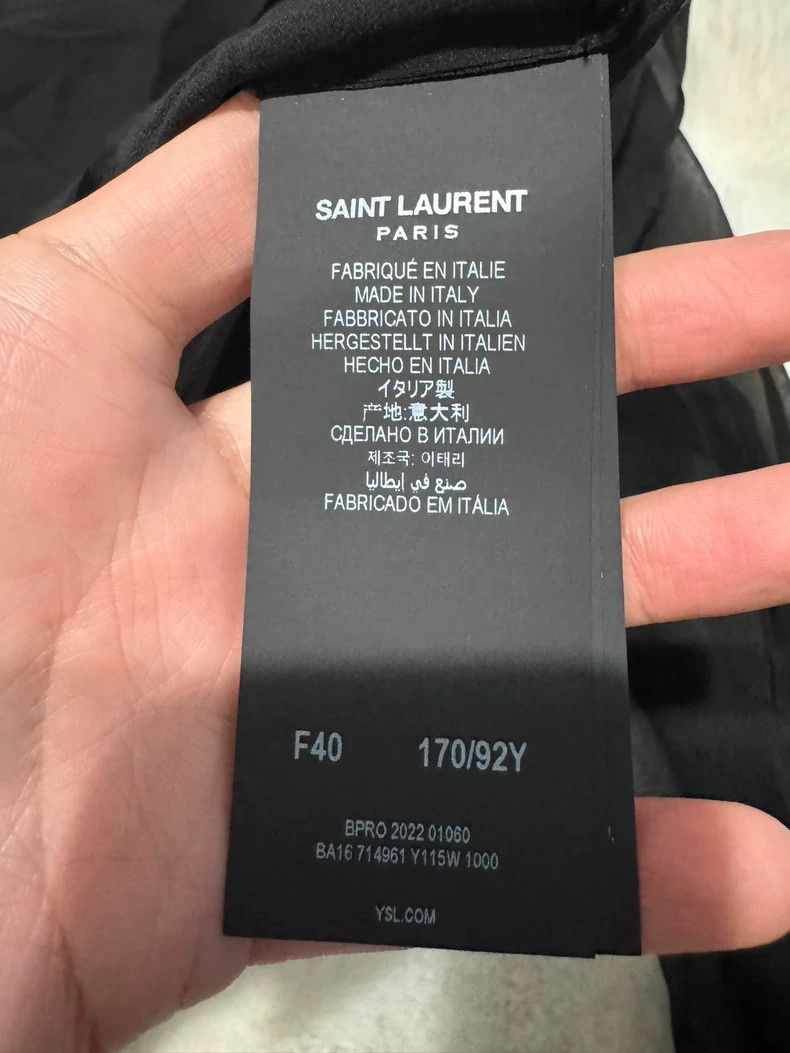 Yves Saint Laurent Saint Laruent Silk See-Through Turtleneck Shirt 2502-Nextar Size S / US 4 / IT 40 - 3 Thumbnail