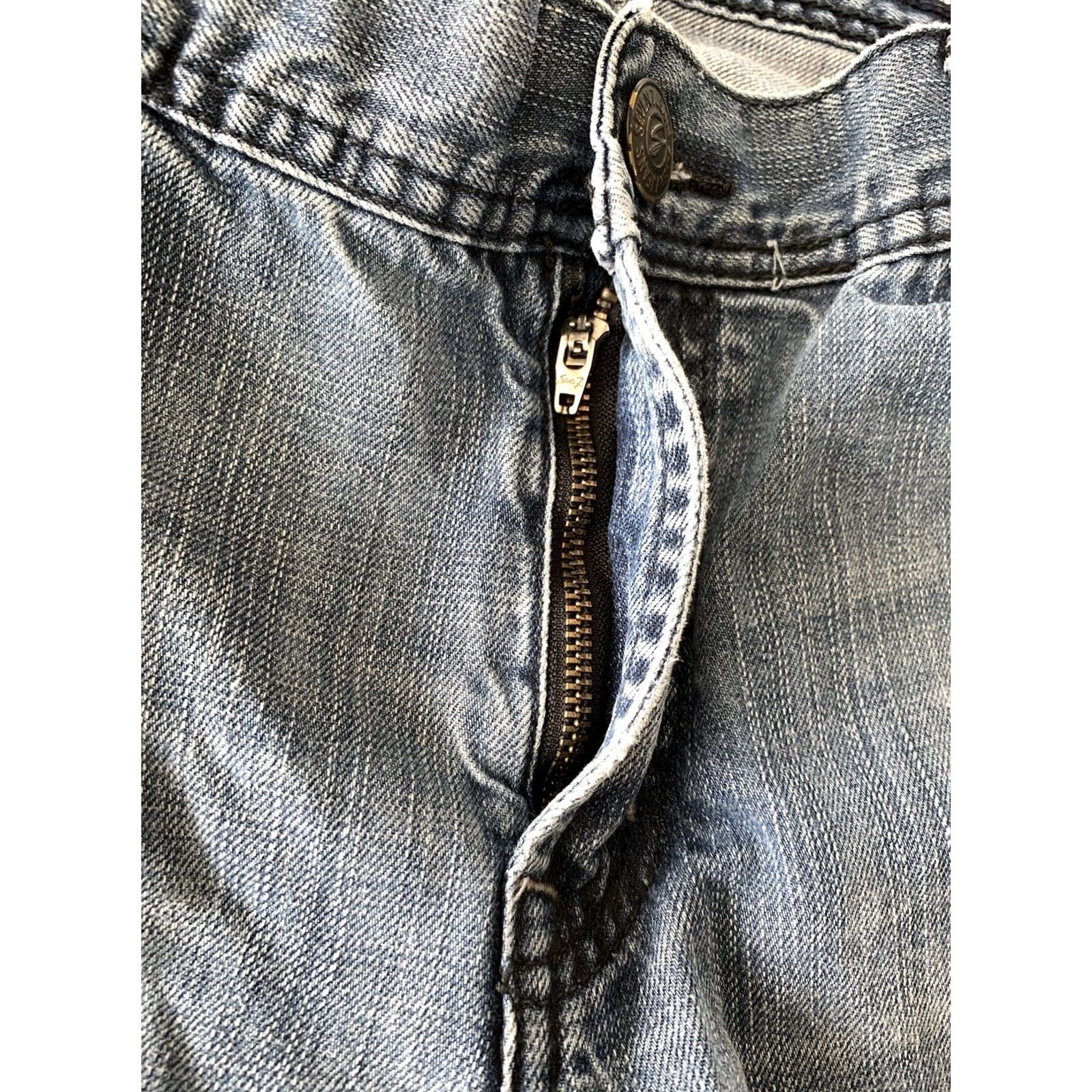 Vintage Seven7 Jeans Mens 36x30 Straight Denim Blue 90s Grunge Retro Casual Baggy Vintage No N/A Size US 36 / EU 52 - 7 Thumbnail