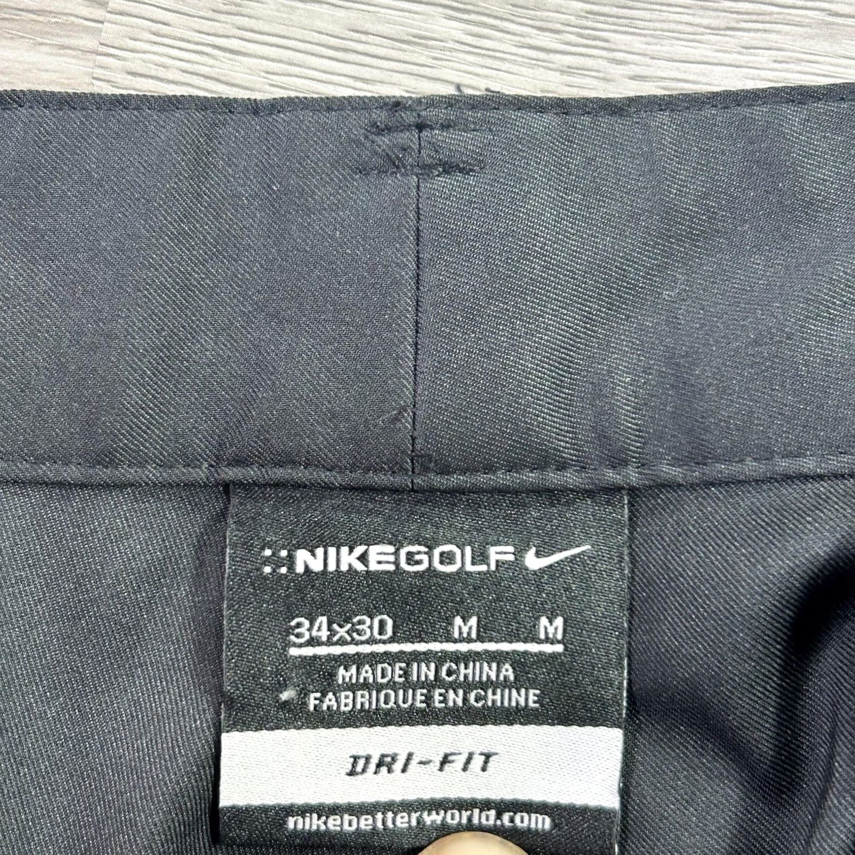 Nike Nike Dri-FIT Golf Khakis Pants Mens 34x30 Black Stretch Twill Pockets Lightweight Quick Dry Casual Activewear Size US 34 / EU 50 - 4 Thumbnail