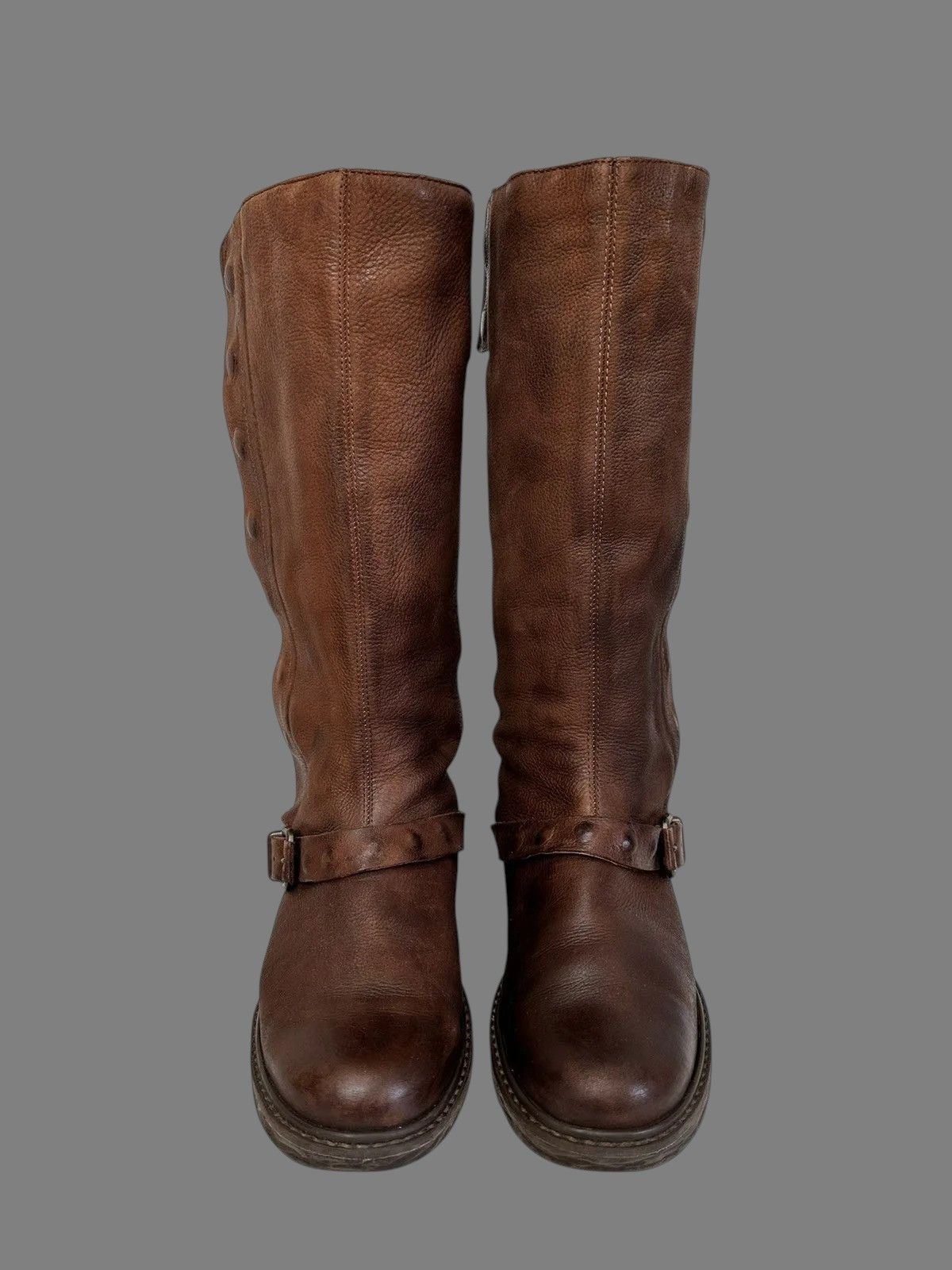 Dirk Bikkembergs Rick Owens Inspired AS98 Vintage Leather High Ankle Boots Size US 8 / IT 38 - 2 Thumbnail